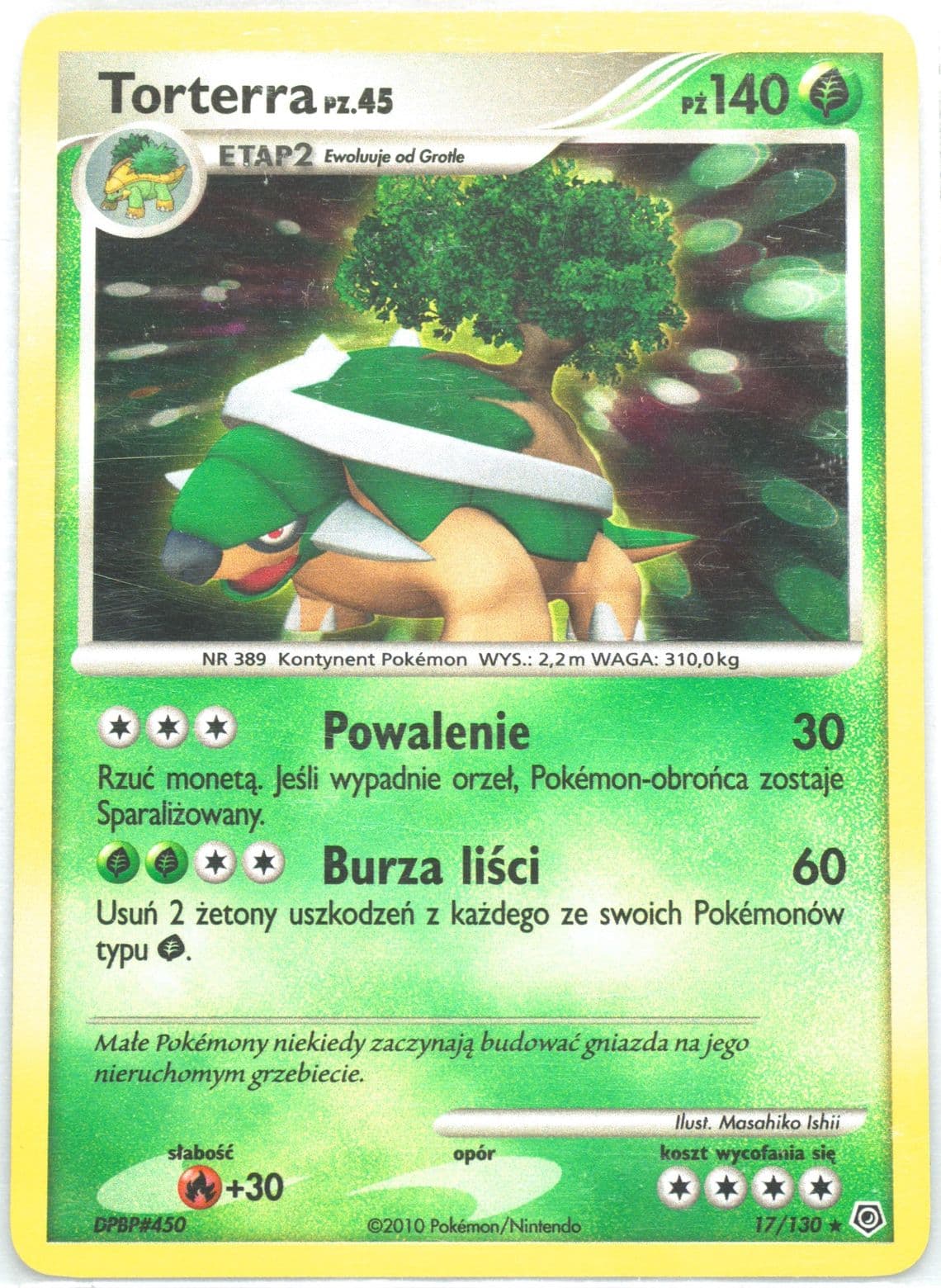 Torterra-Holo (17) 2010 Pokemon Polish Diamond & Pearl