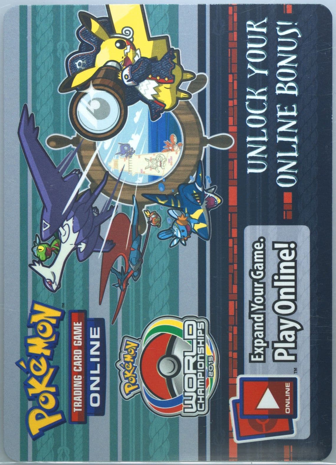 2015 World Championships Welcome Kit 2015 Pokemon TCG Online Insert Code Cards