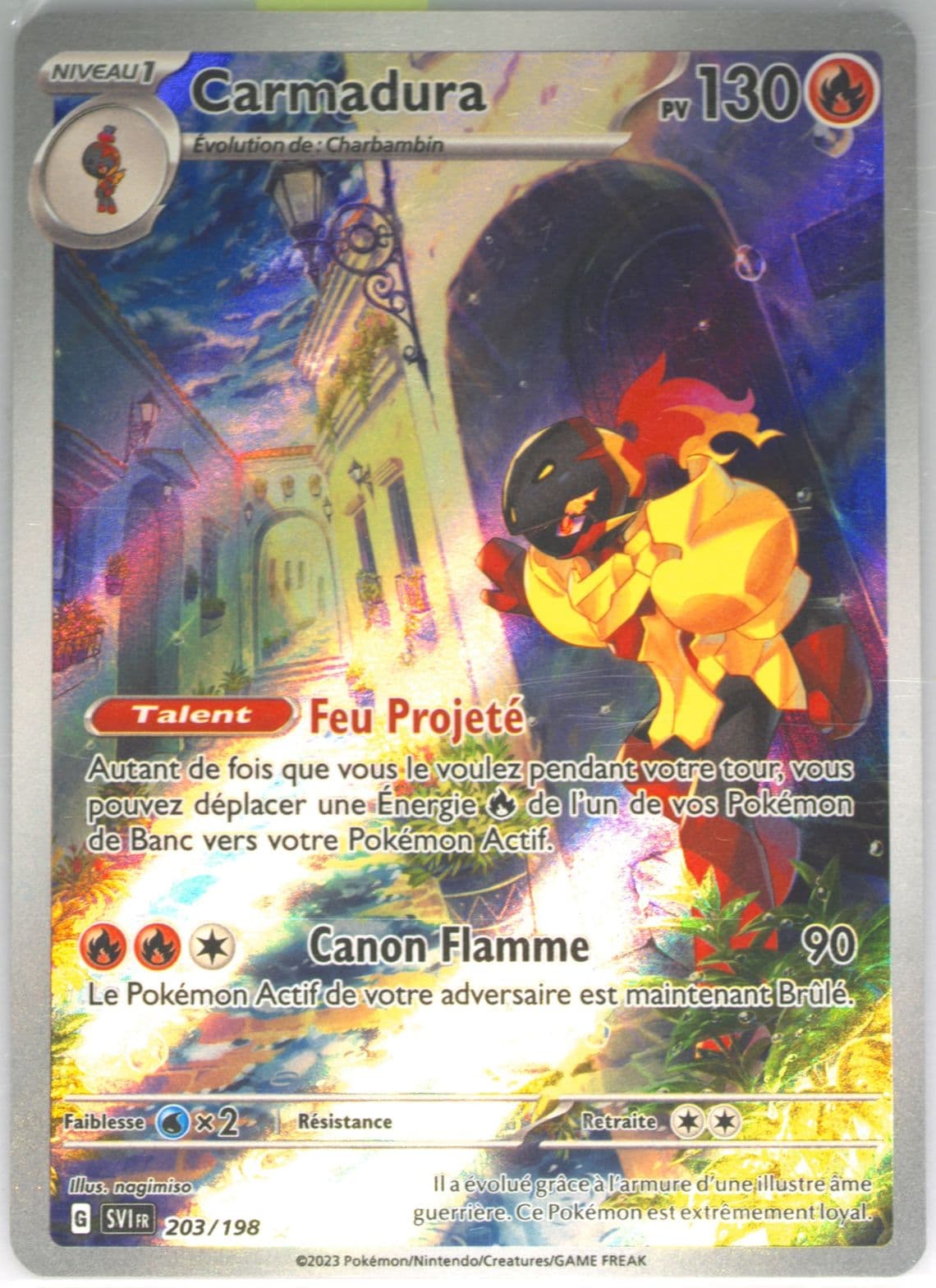 Armarouge Illustration Rare (203) 2023 Pokemon French Svi FR-Scarlet & Violet
