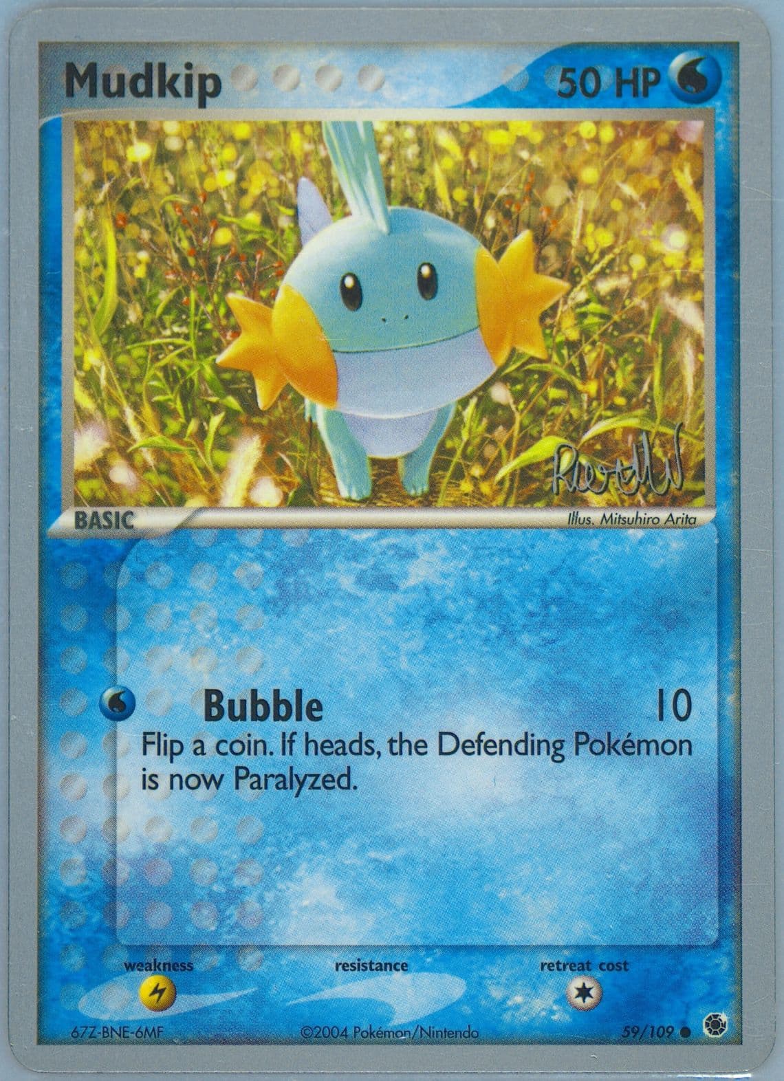 Mudkip Rocky Beach (59) 2004 Pokemon World Championships Promo