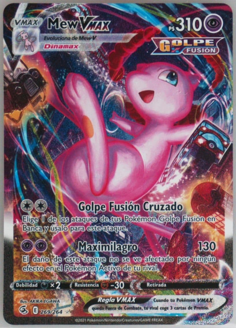 Full Art/Mew Vmax Spanish-Secret (269) 2021 Pokemon Sword & Shield Fusion Strike