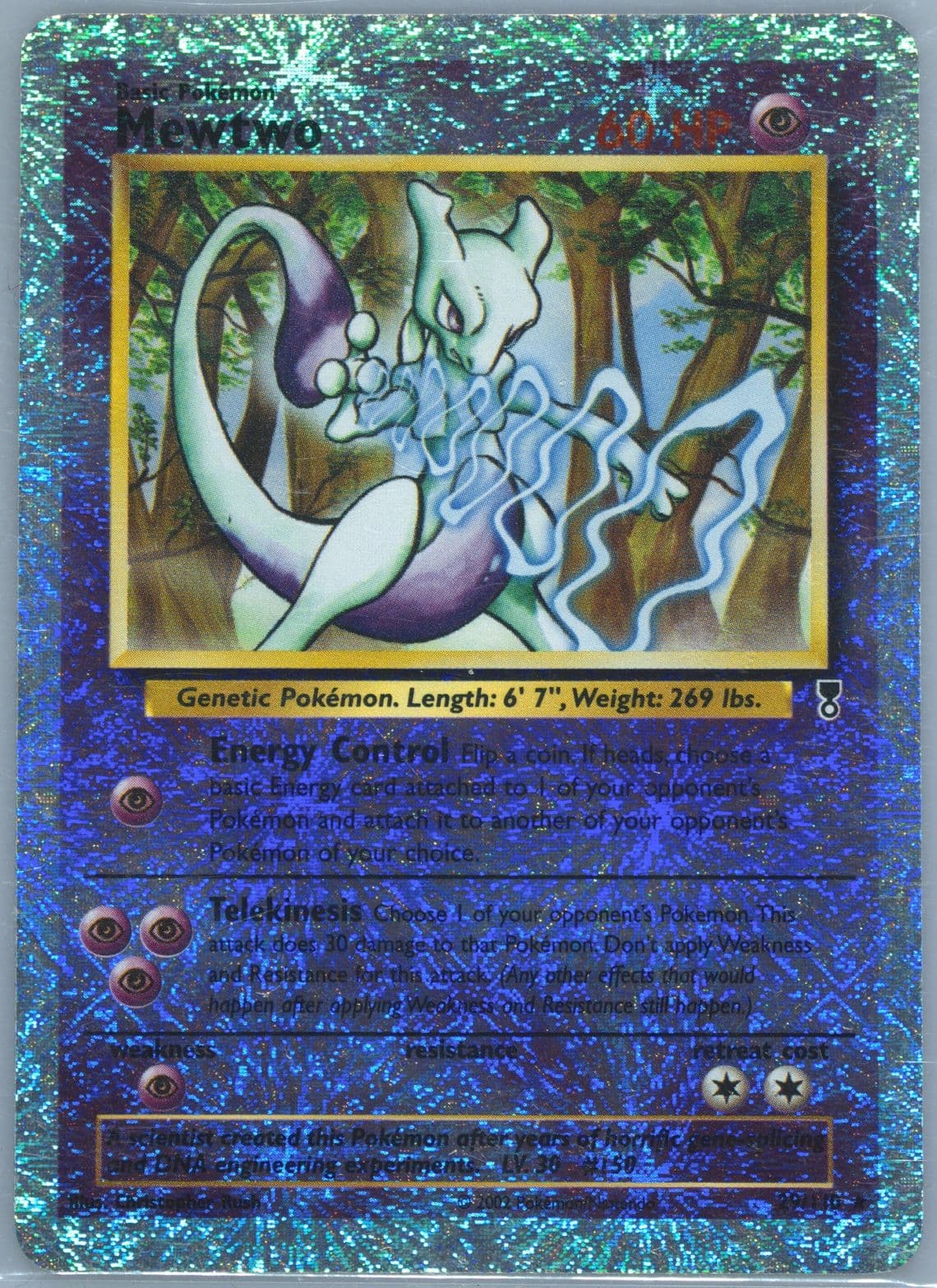 Mewtwo-Reverse Foil (29) 2002 Pokemon Legendary Collection