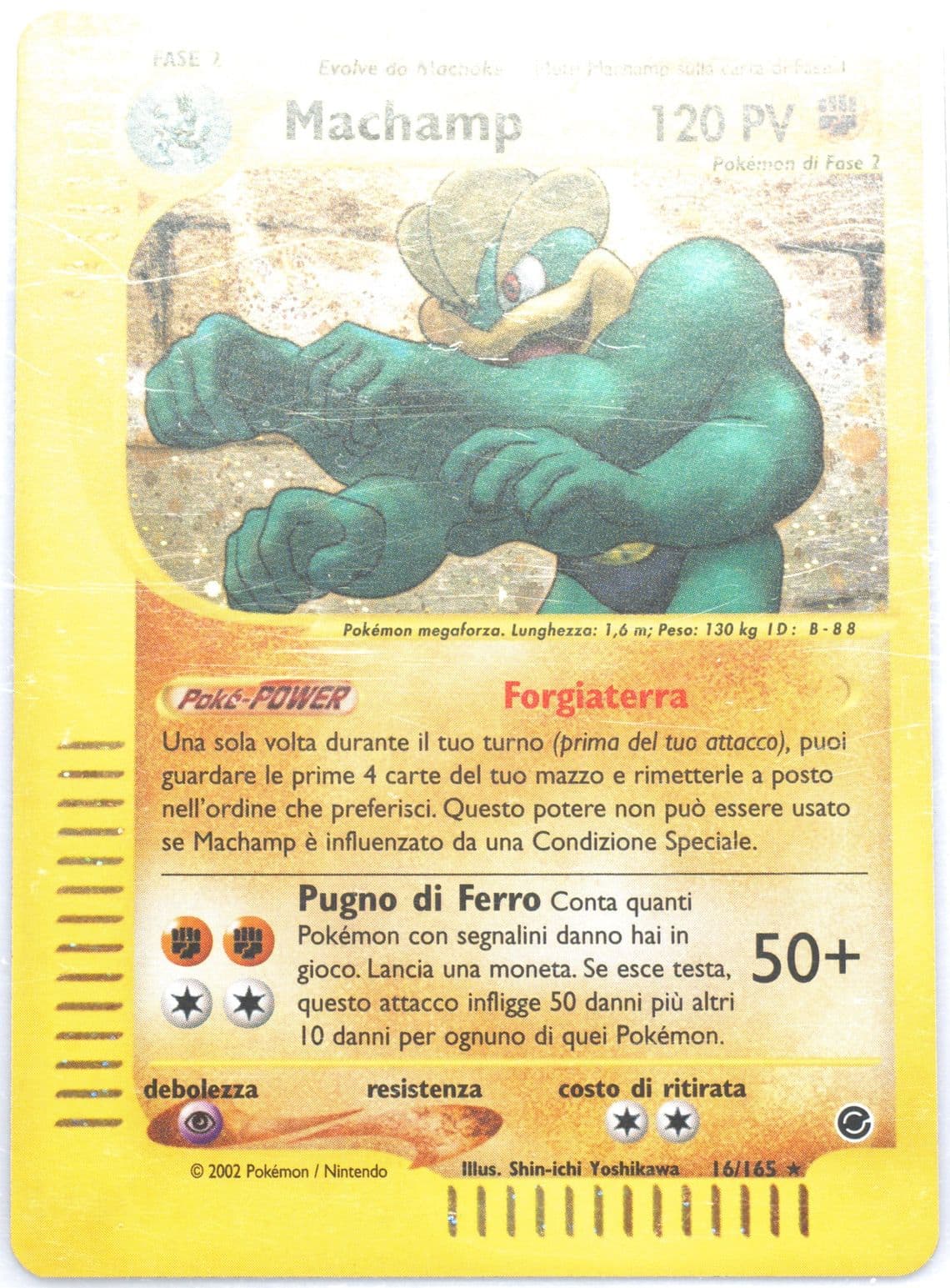 Machamp-Holo Italian (16) 2002 Pokemon Expedition