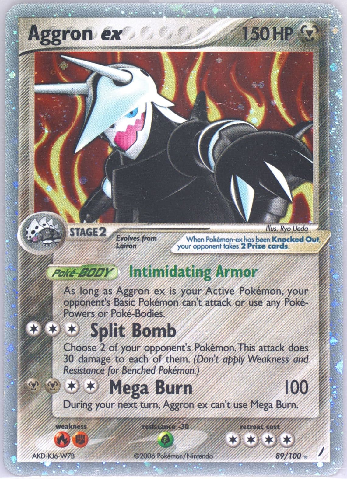 Aggron EX-Holo (89) 2006 Pokemon EX Crystal Guardians
