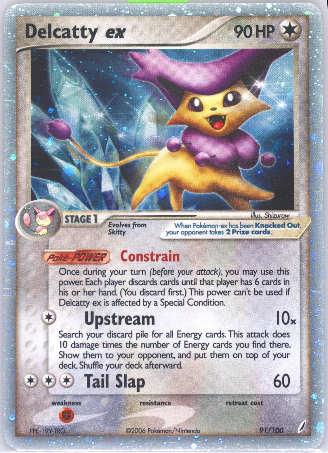 Delcatty EX-Holo (91) 2006 Pokemon EX Crystal Guardians