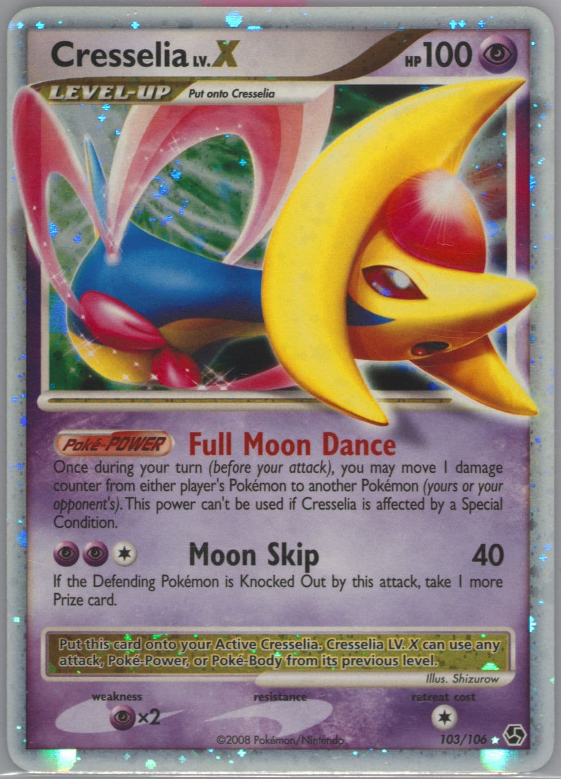 Cresselia LV.X-Holo (103) 2008 Pokemon Diamond & Pearl Great Encounters