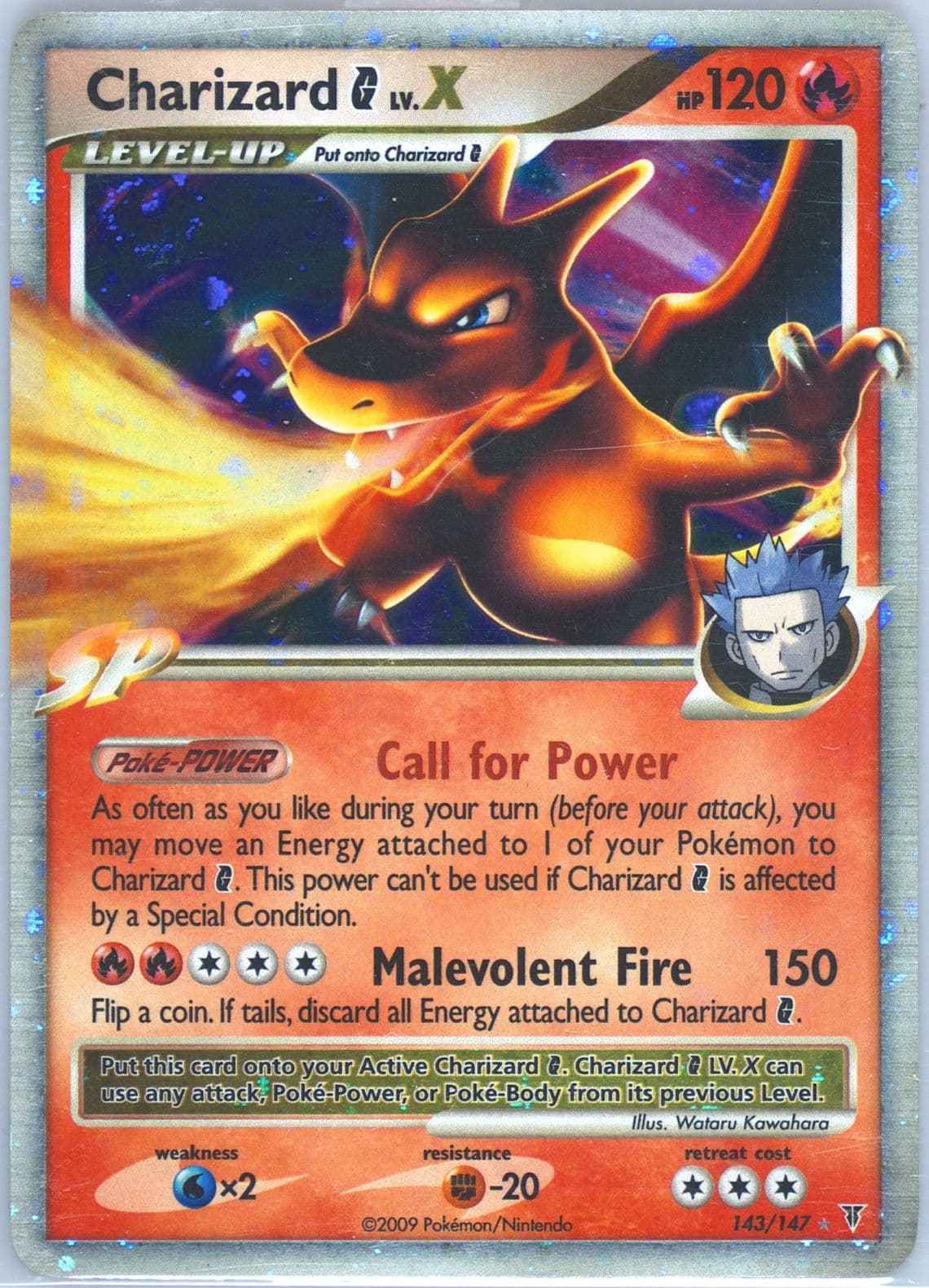 Charizard G LV.X-Holo (143) 2009 Pokemon Platinum Supreme Victors