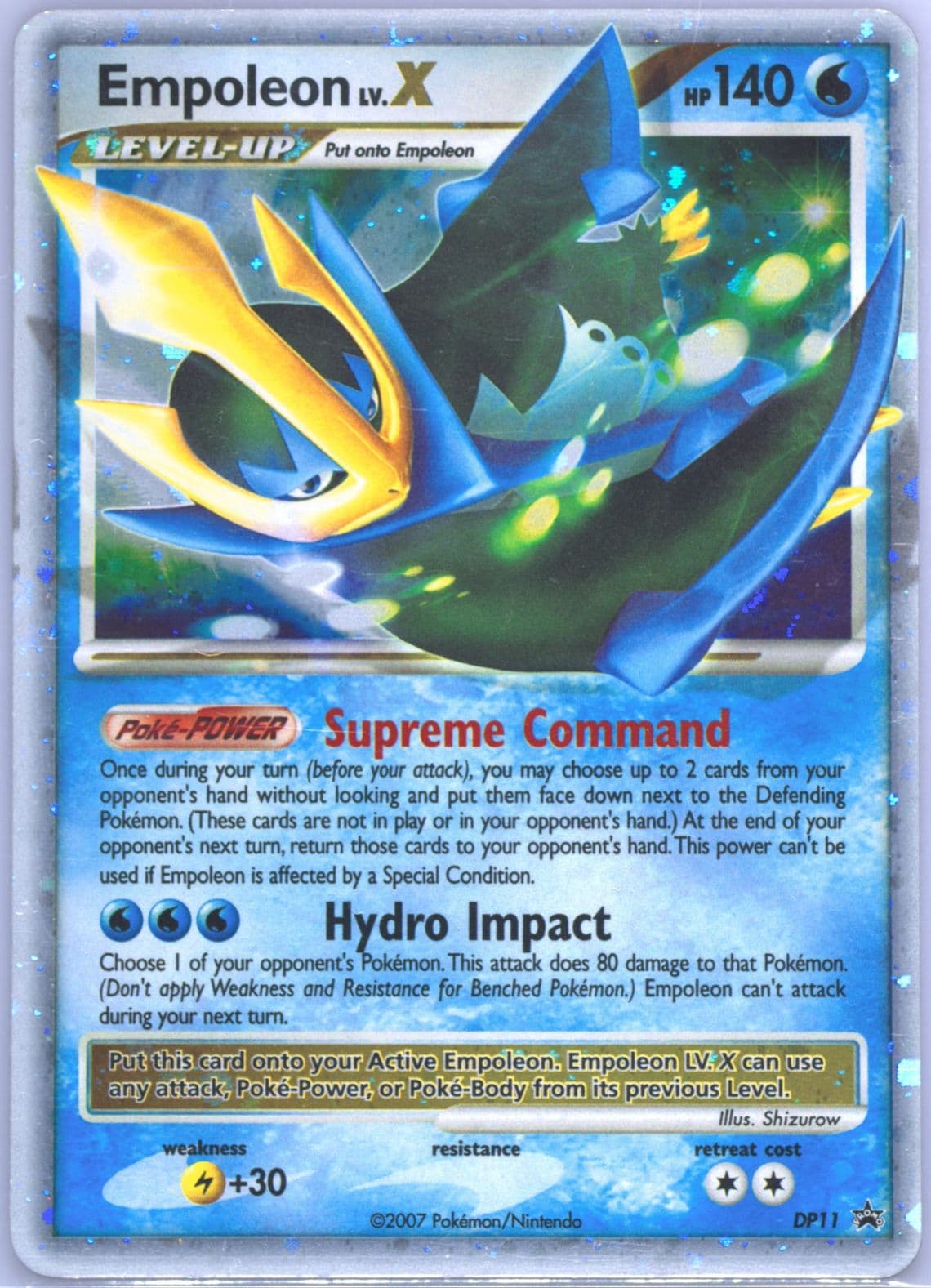 Empoleon LV.X Holo (DP11) 2007 Pokemon Diamond & Pearl Black Star Promo