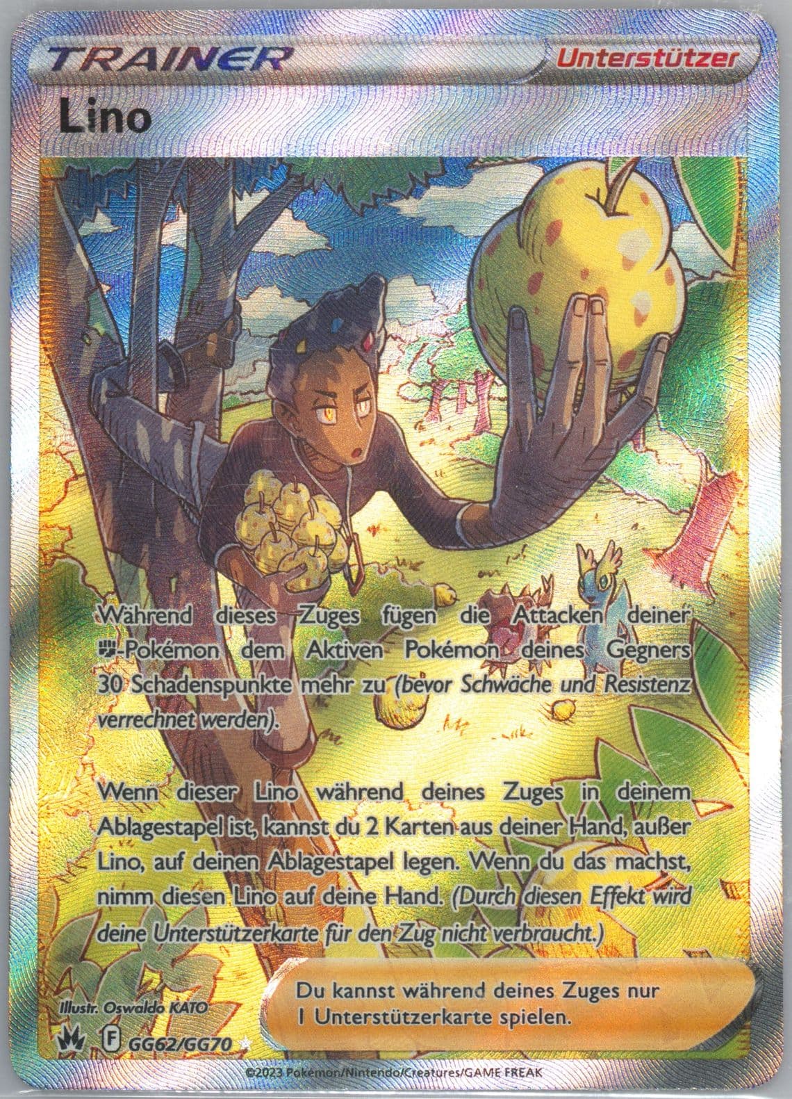Full Art/Lino German (GG62) 2023 Pokemon Sword and Shield Crown Zenith