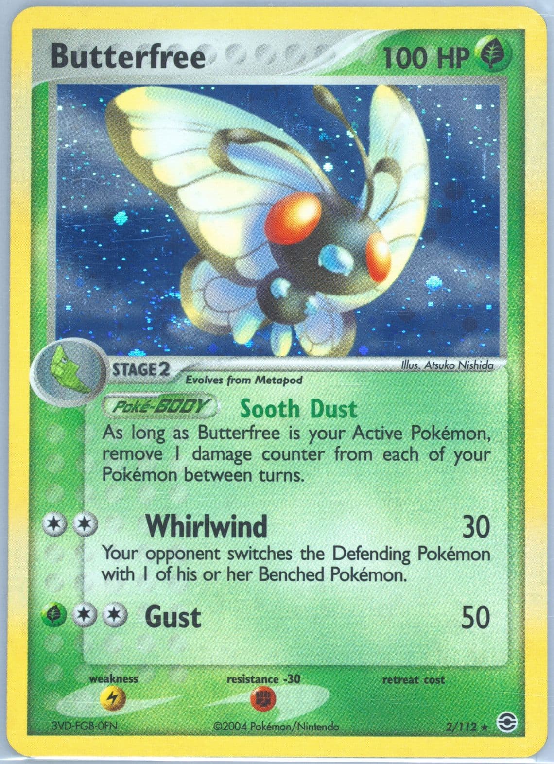 Butterfree-Holo (2) 2004 Pokemon EX Fire Red & Leaf Green