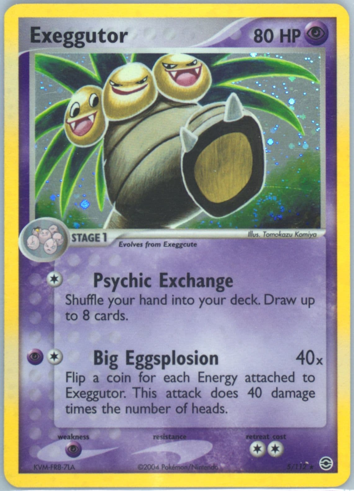 Exeggutor-Holo (5) 2004 Pokemon EX Fire Red & Leaf Green