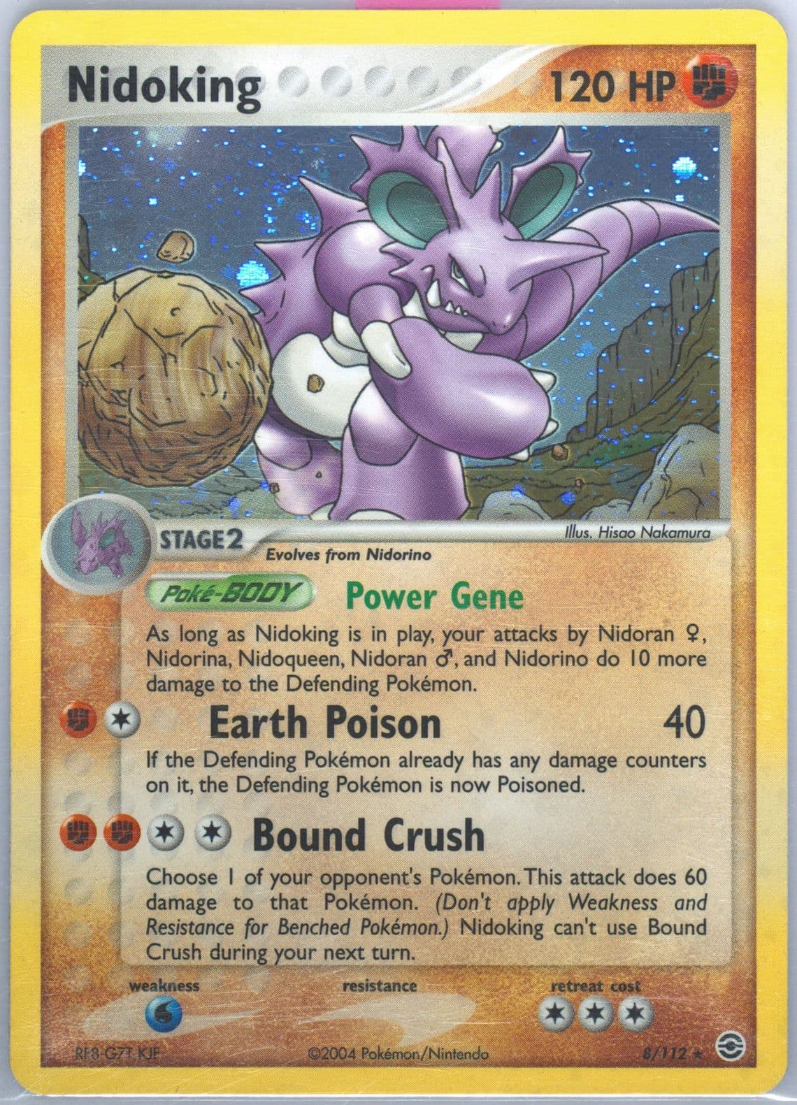 Nidoking-Holo (8) 2004 Pokemon EX Fire Red & Leaf Green
