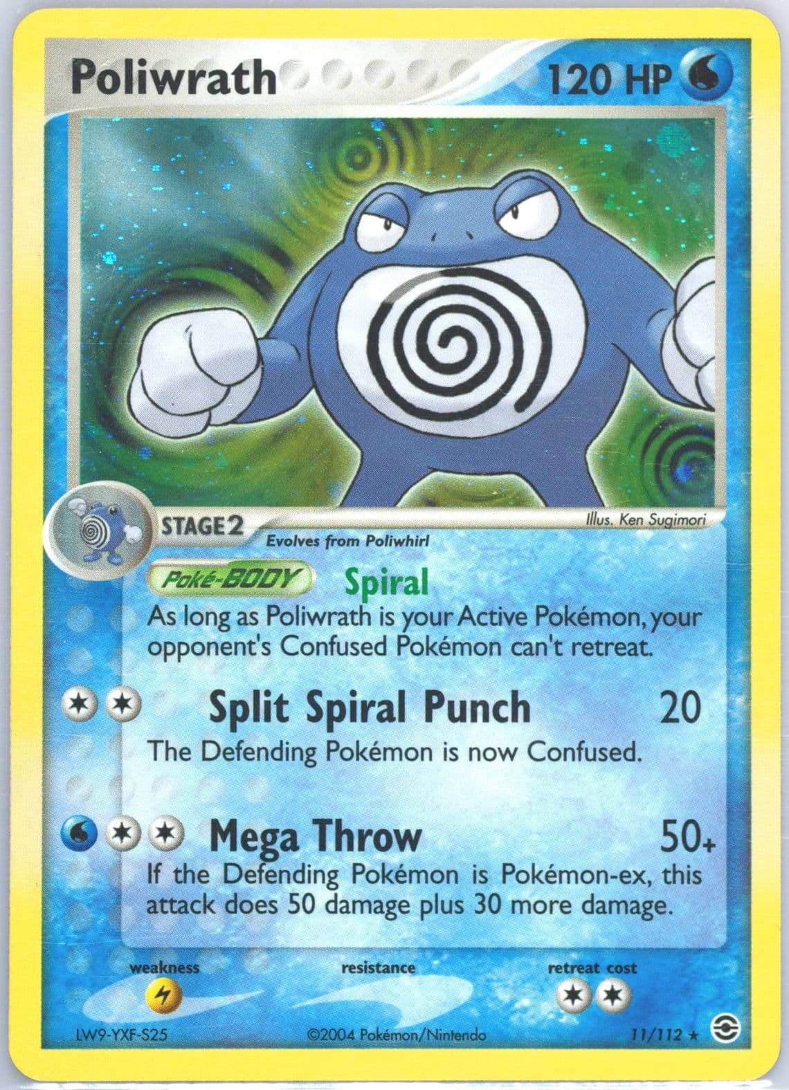 Poliwrath-Holo (11) 2004 Pokemon EX Fire Red & Leaf Green