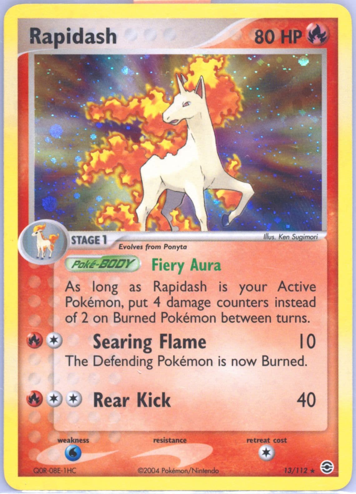 Rapidash-Holo (13) 2004 Pokemon EX Fire Red & Leaf Green