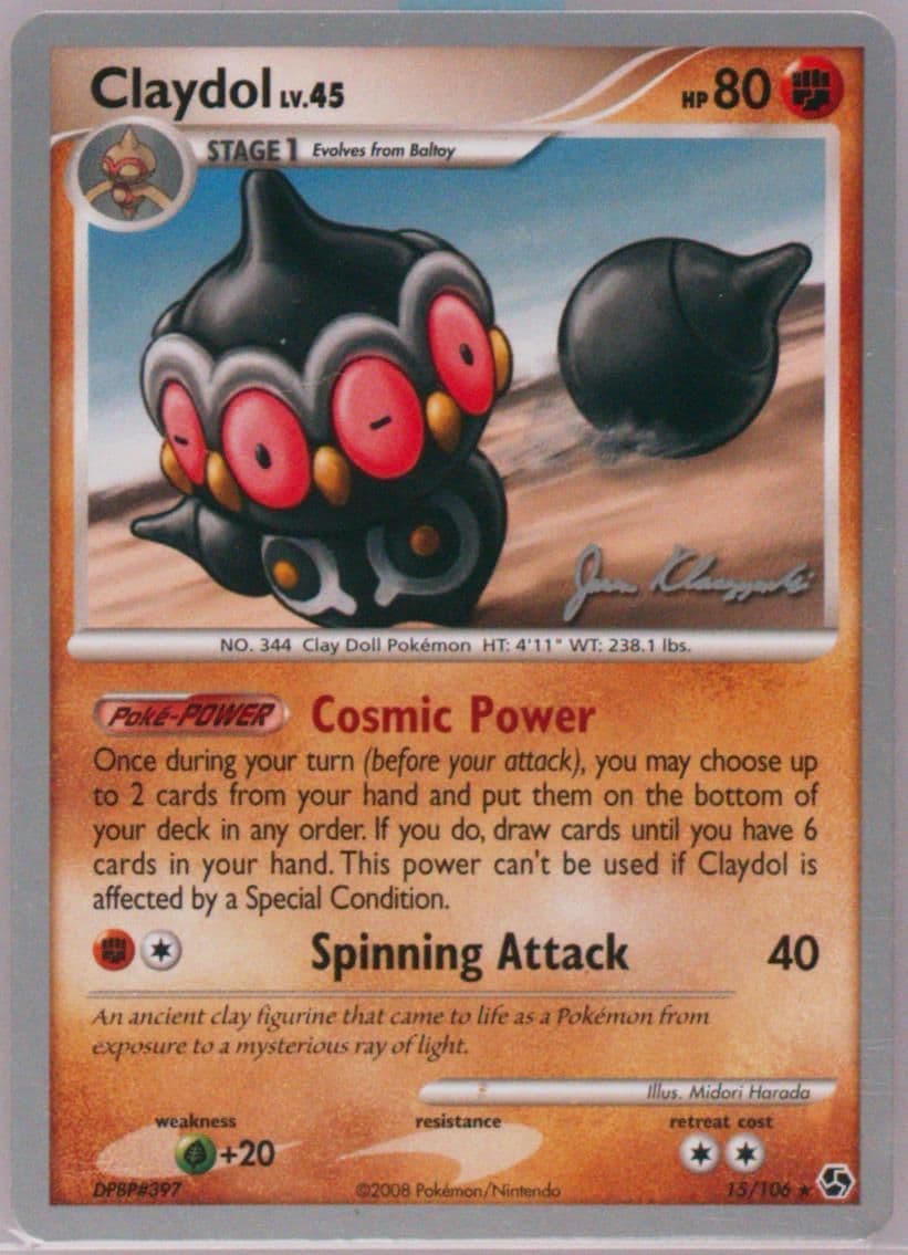 Claydol Psychic Lock (15) 2008 Pokemon World Championships Promo