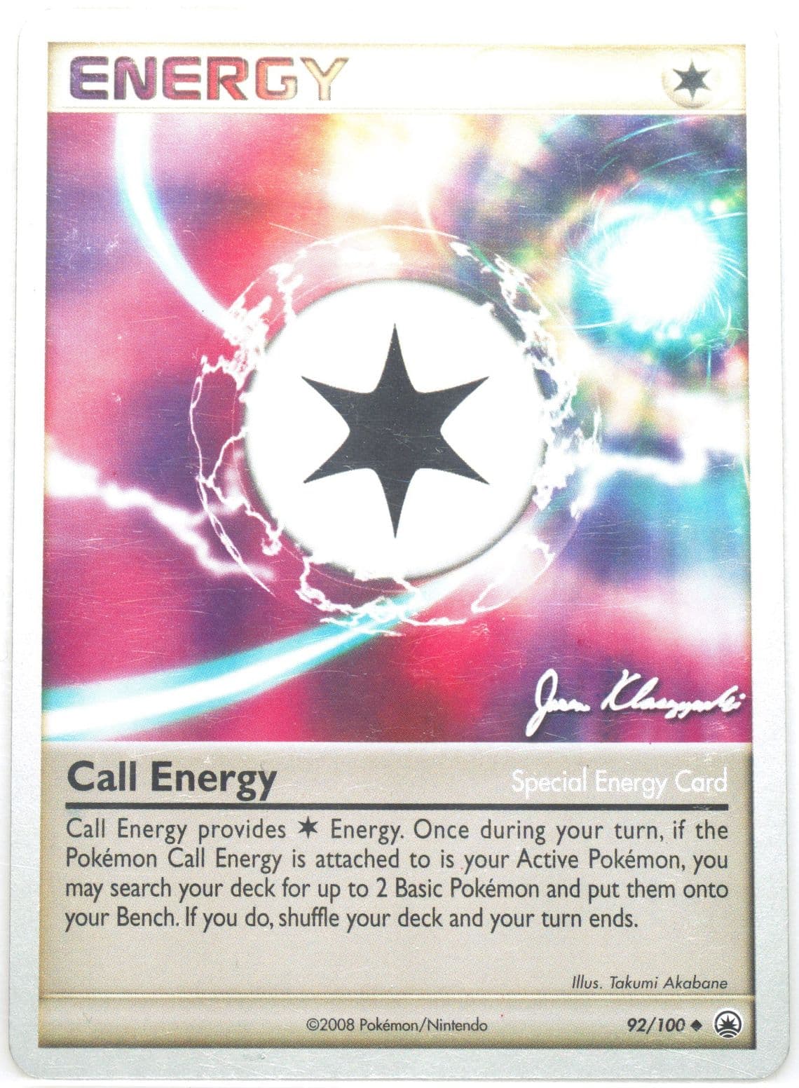 Call Energy Psychic Lock (92) 2008 Pokemon World Championships Promo