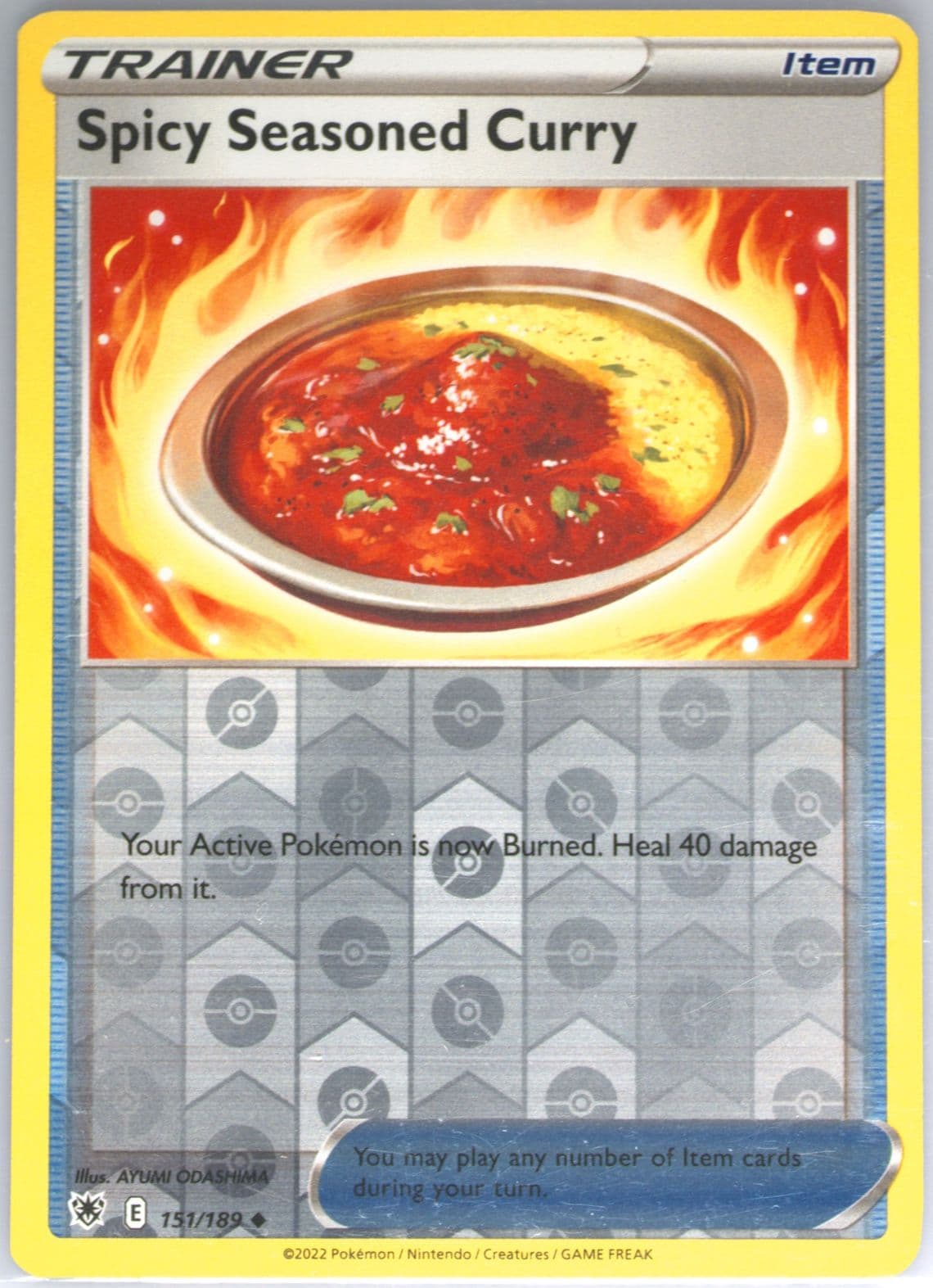 Spicy Seasoned Curry-Reverse Foil (151) 2022 Pokemon Sword & Shield Astral Radiance