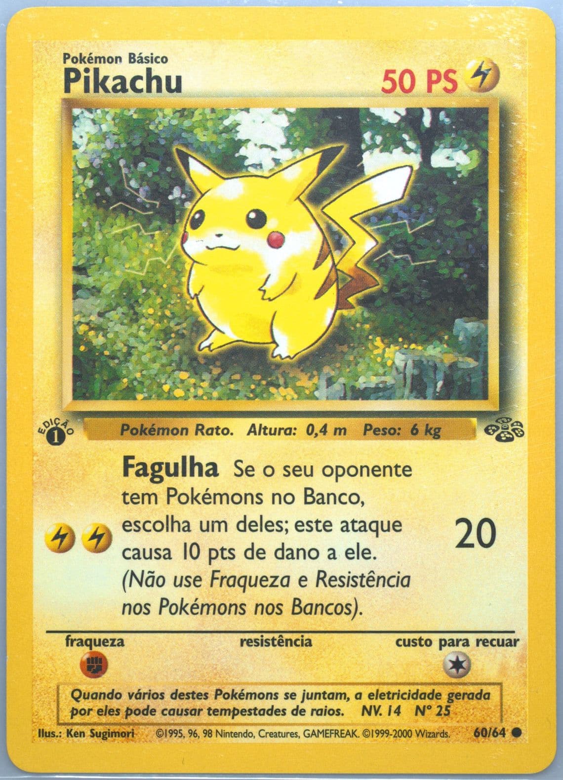 Pikachu (60) 2000 Pokemon Portuguese Jungle