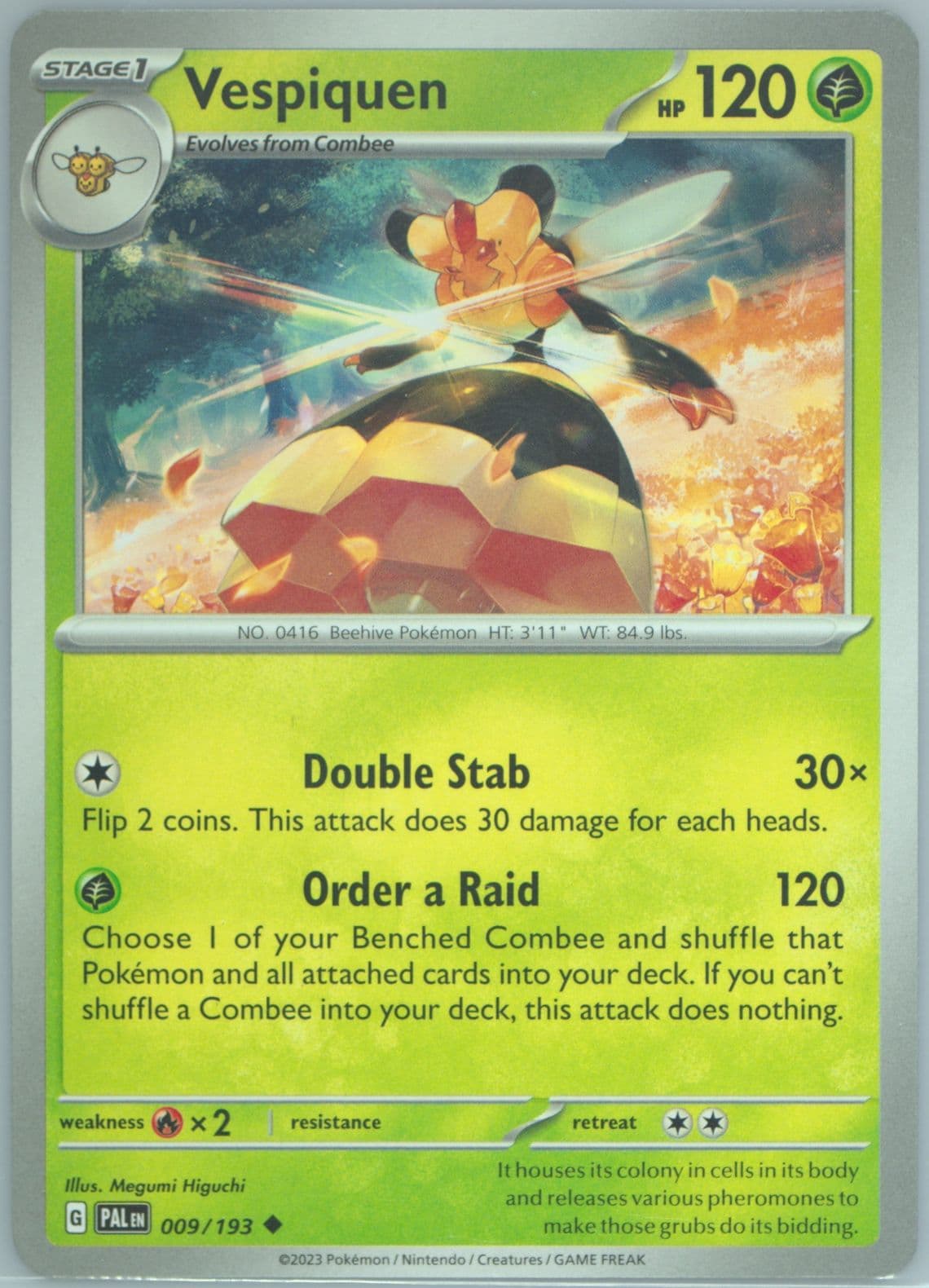 Vespiquen (009) 2023 Pokemon Pal EN-Paldea Evolved