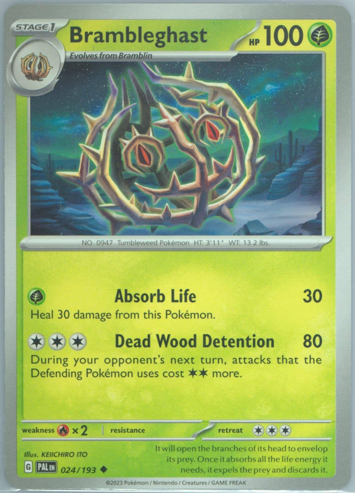 Brambleghast (024) 2023 Pokemon Pal EN-Paldea Evolved
