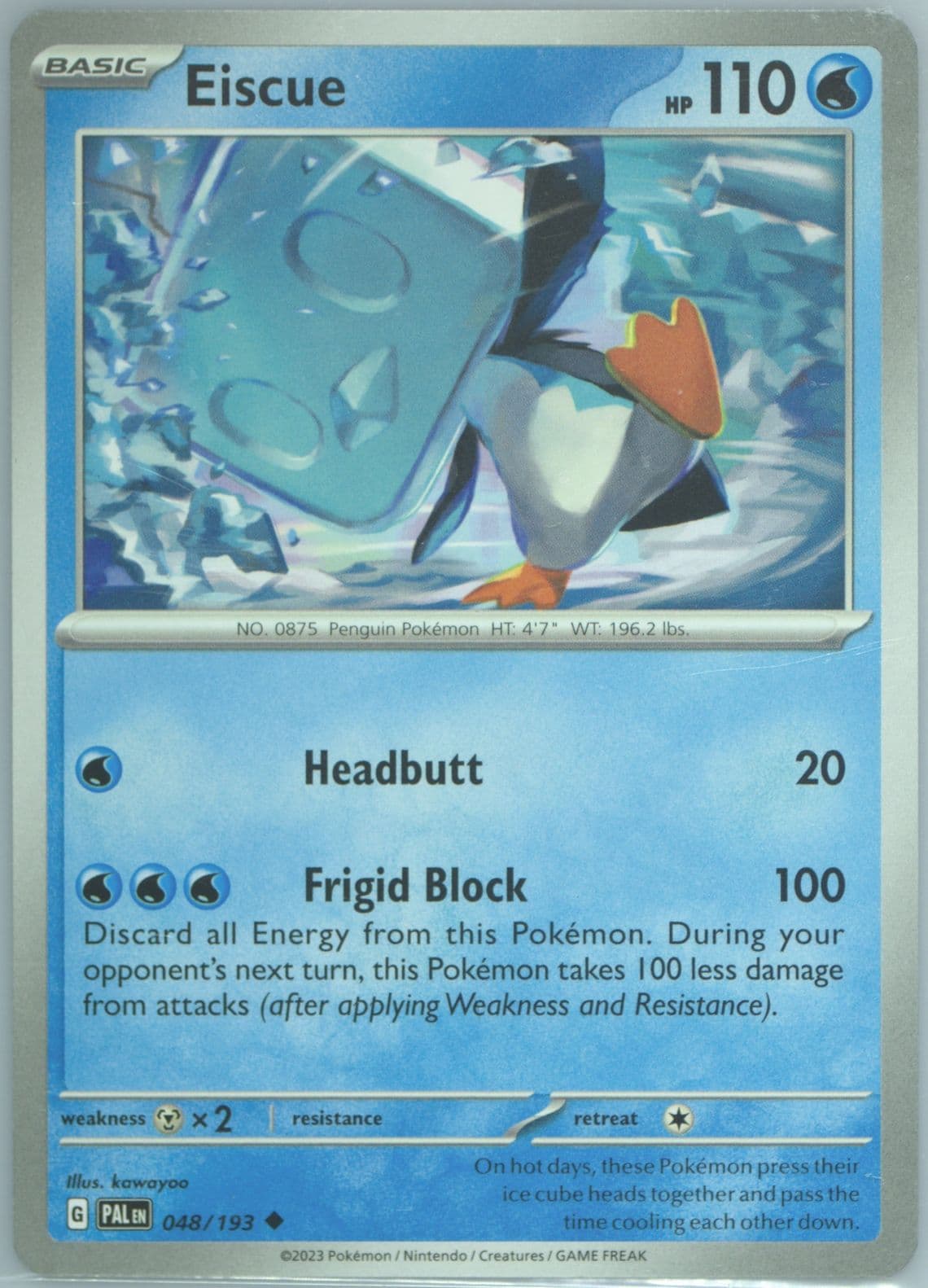 Eiscue (048) 2023 Pokemon Pal EN-Paldea Evolved