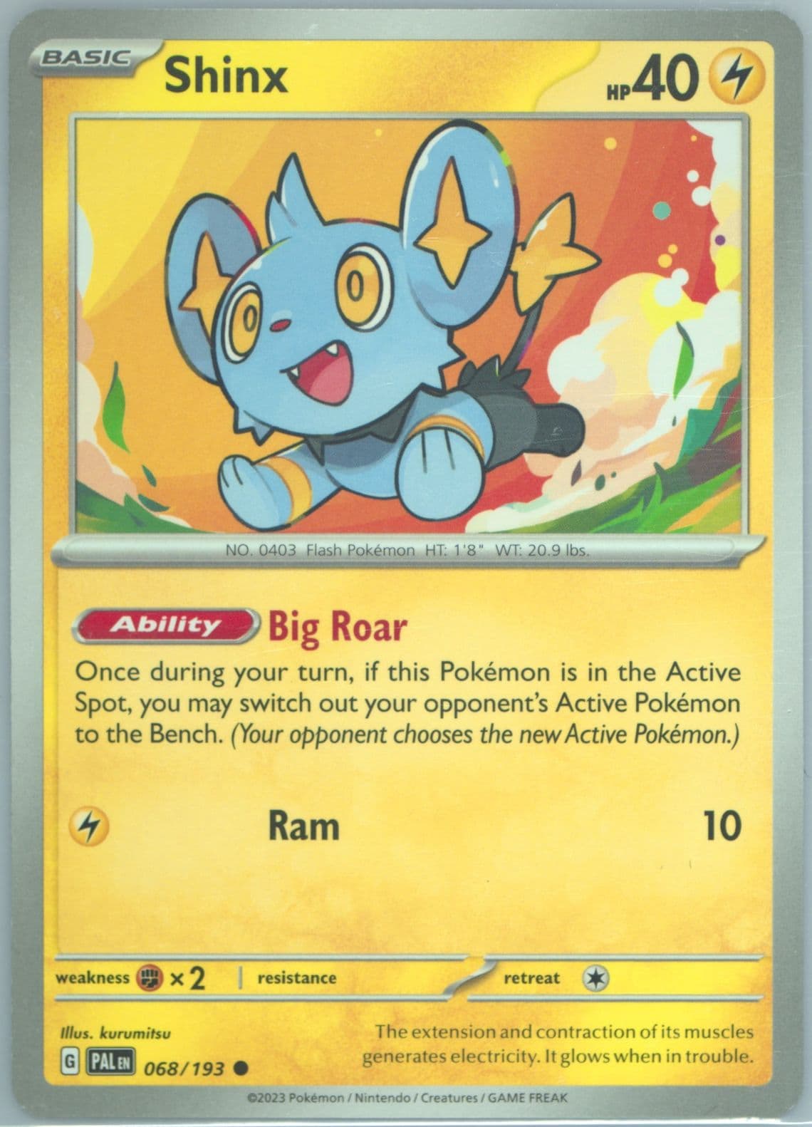 Shinx (068) 2023 Pokemon Pal EN-Paldea Evolved