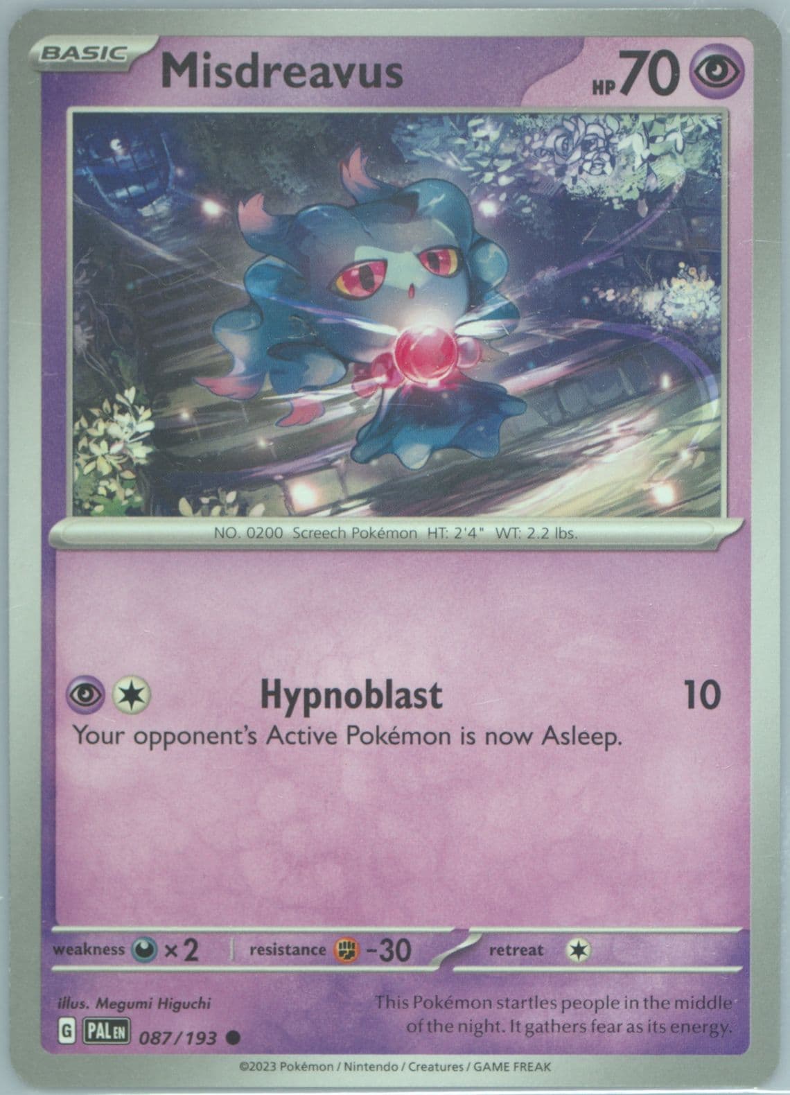 Misdreavus (087) 2023 Pokemon Pal EN-Paldea Evolved