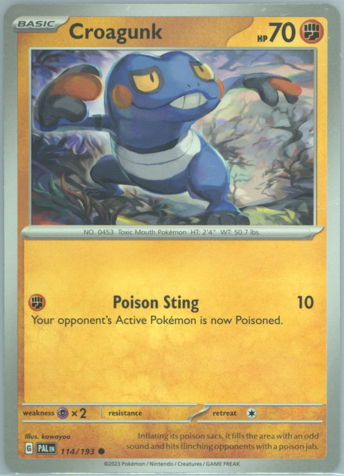 Croagunk (114) 2023 Pokemon Pal EN-Paldea Evolved