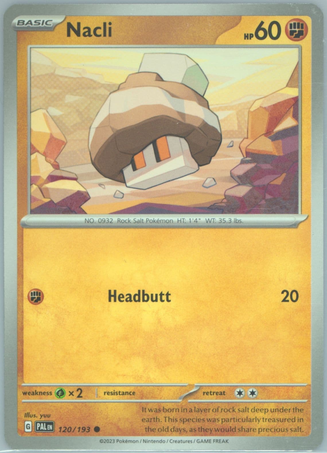 Nacli (120) 2023 Pokemon Pal EN-Paldea Evolved