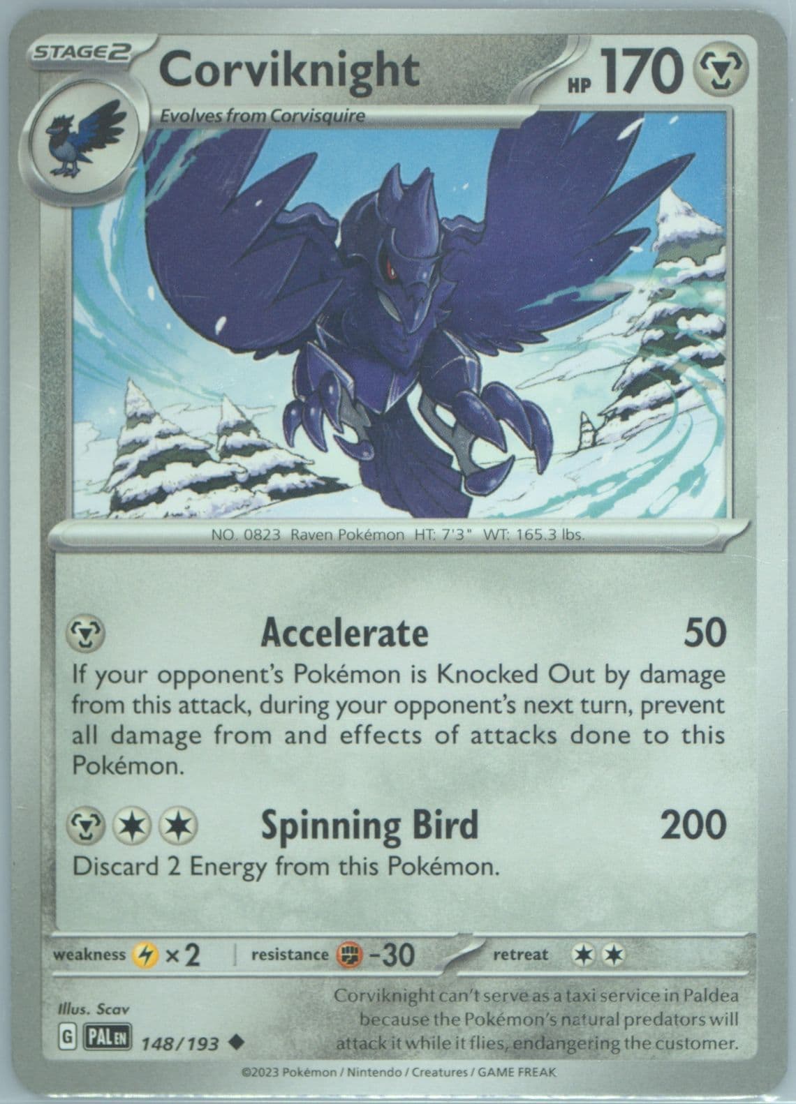 Corviknight (148) 2023 Pokemon Pal EN-Paldea Evolved