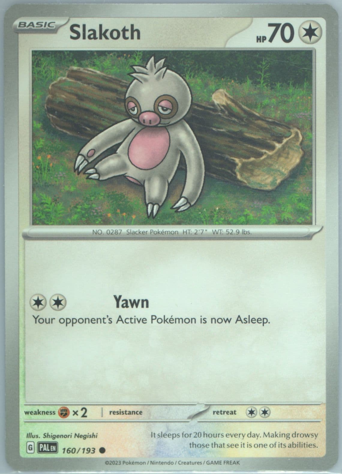 Slakoth (160) 2023 Pokemon Pal EN-Paldea Evolved