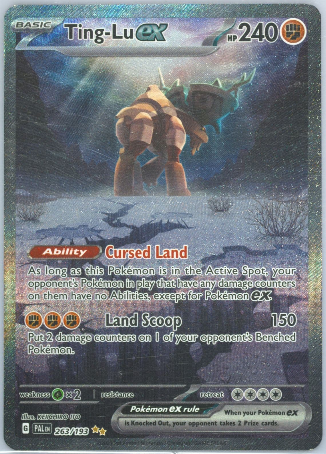 Ting-LU EX Special Illustration Rare (263) 2023 Pokemon Pal EN-Paldea Evolved