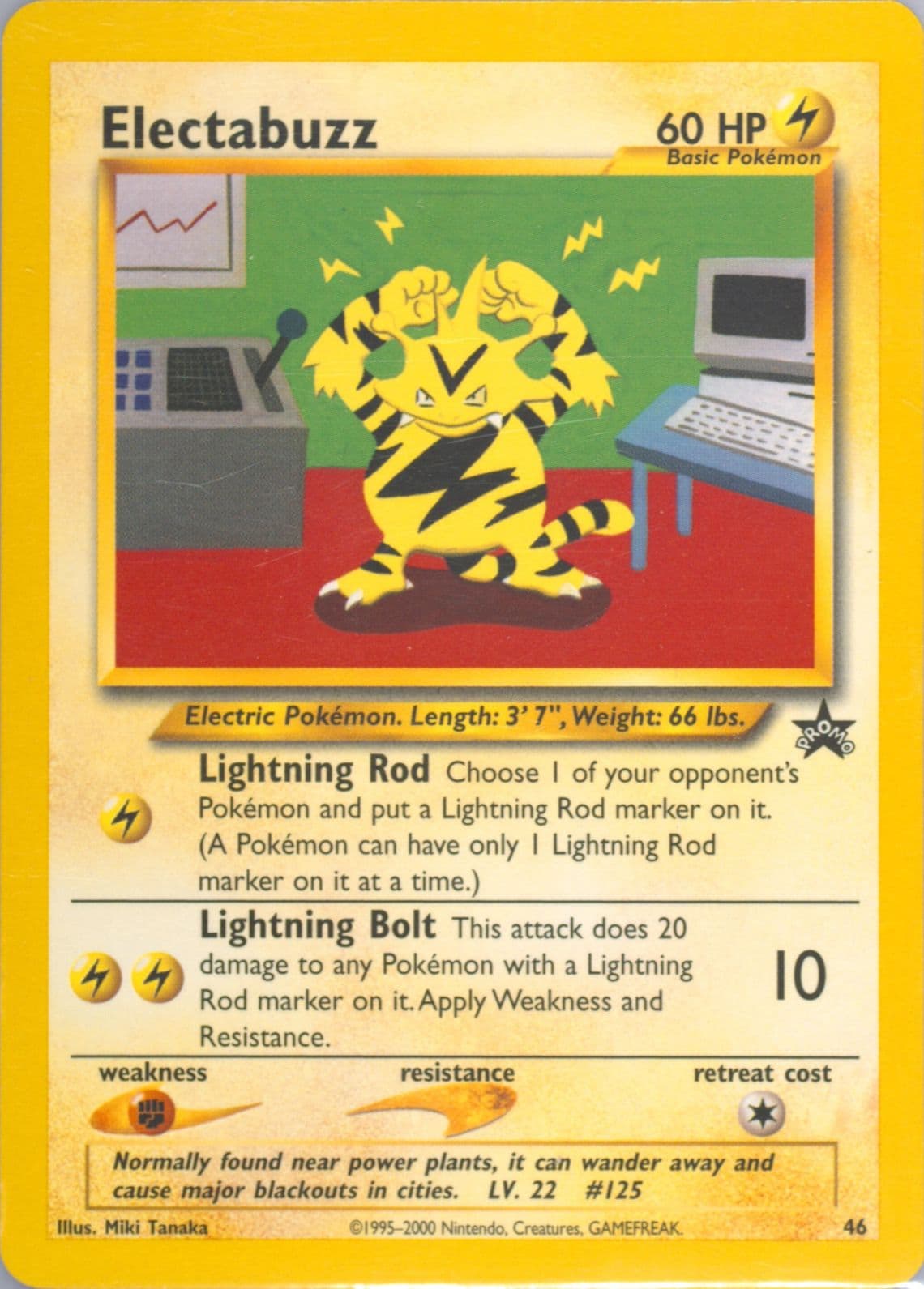 Electabuzz (46) 2002 Pokemon League Promo Black Star