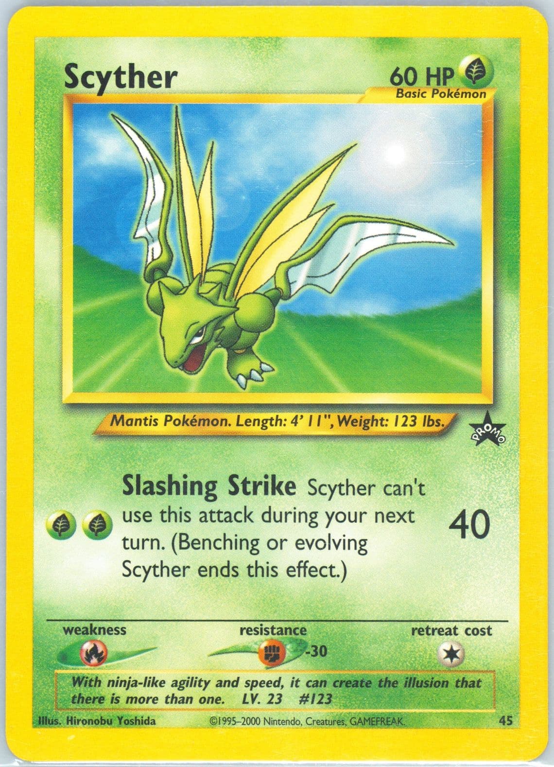 Scyther (45) 2002 Pokemon League Promo Black Star
