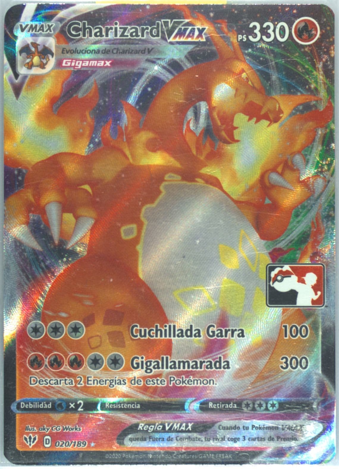 Full Art/Charizard Vmax Spanish (020) 2022 Pokemon Play! Pokemon Prize Pack: Series 1