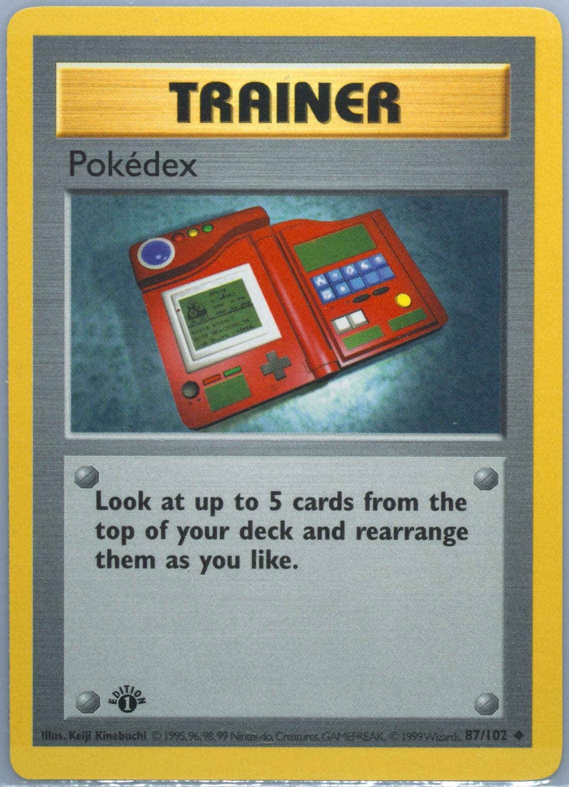 Pokedex 1st Edition (87) 1999 Pokemon Game