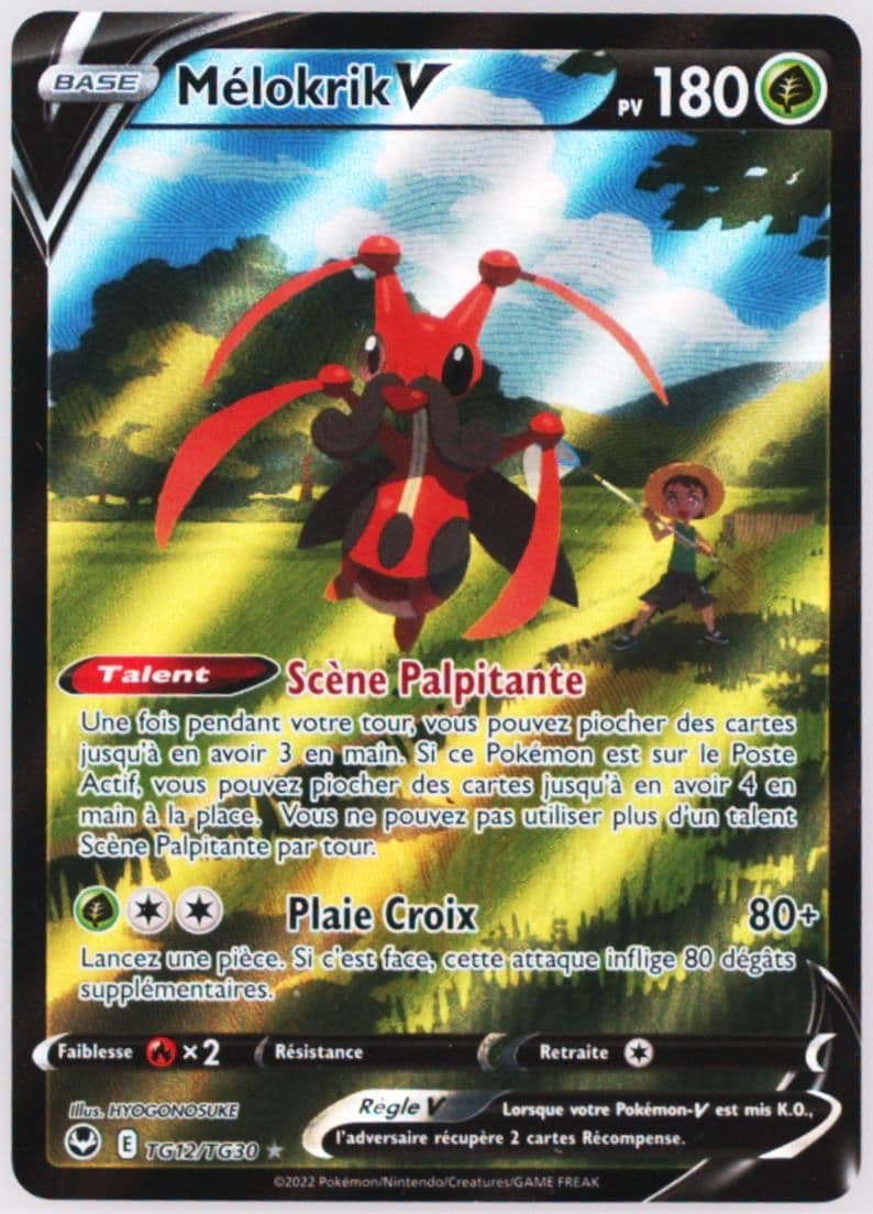 Full Art/Melokrik V French (TG12) 2022 Pokemon Sword & Shield Silver Tempest