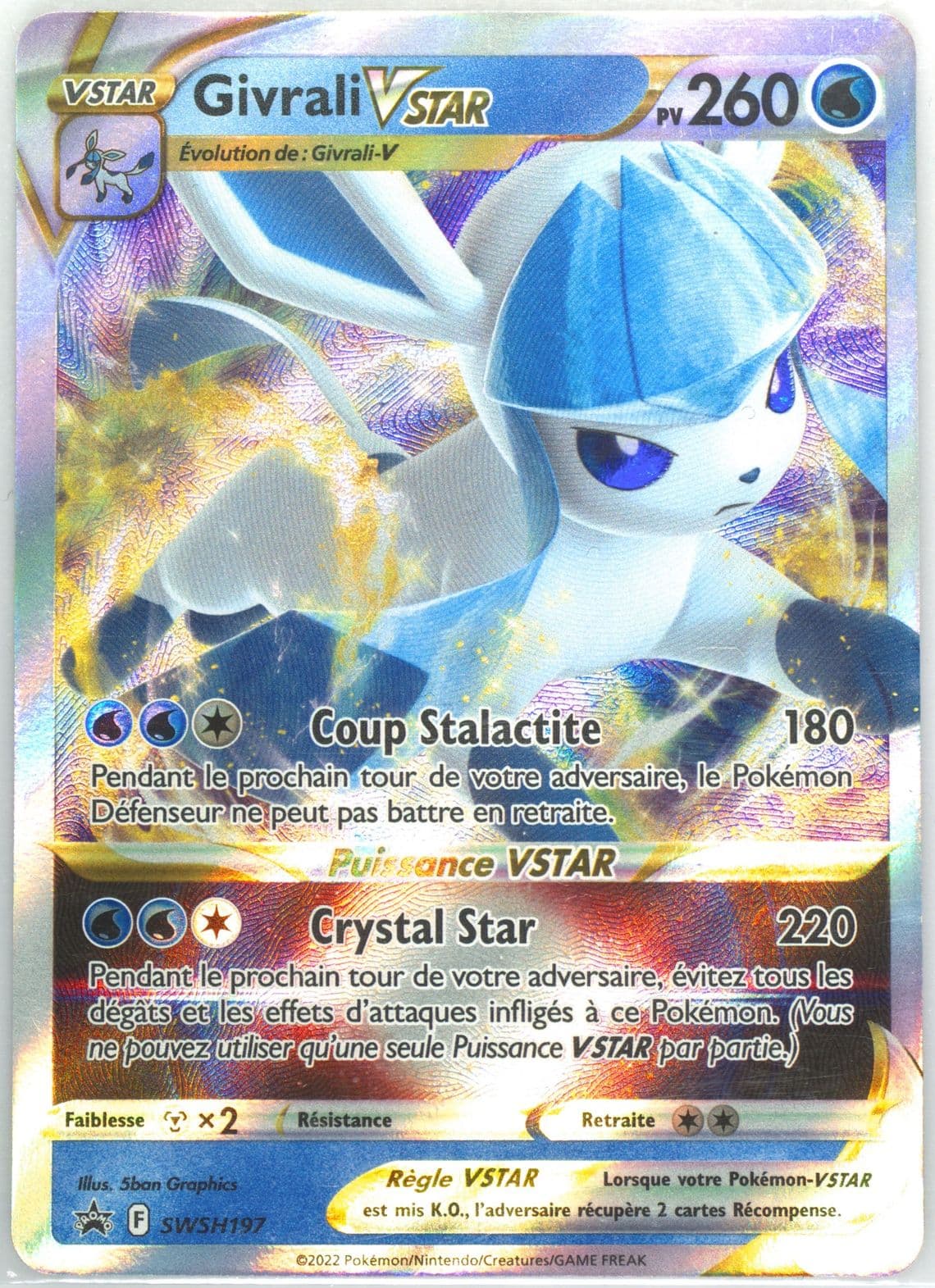 Givrali Vstar Glaceon Vstar Special Collection-French (197) 2022 Pokemon Swsh Black Star Promo