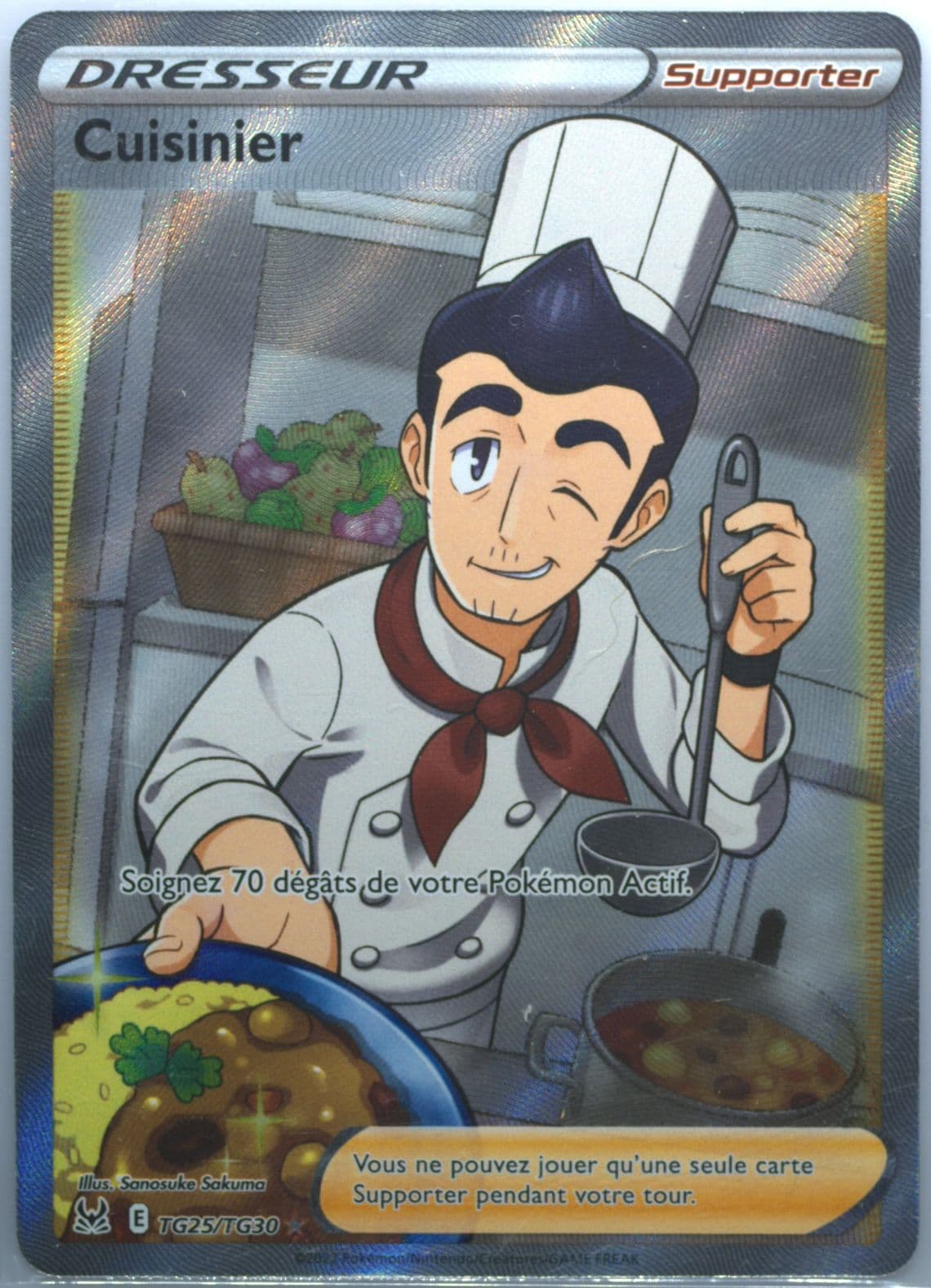 Full Art/Cuisinier French (TG25) 2022 Pokemon Sword & Shield Lost Origin
