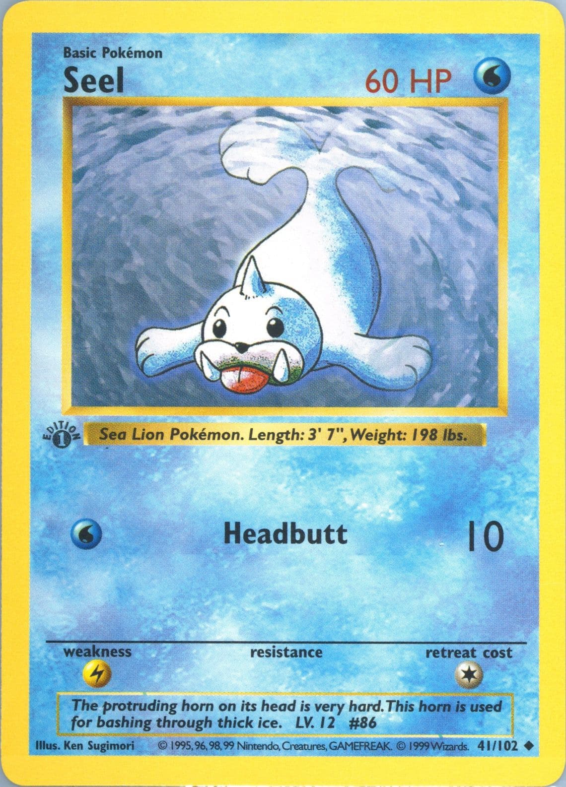 Seel 1st Edition (41) 1999 Pokemon Game