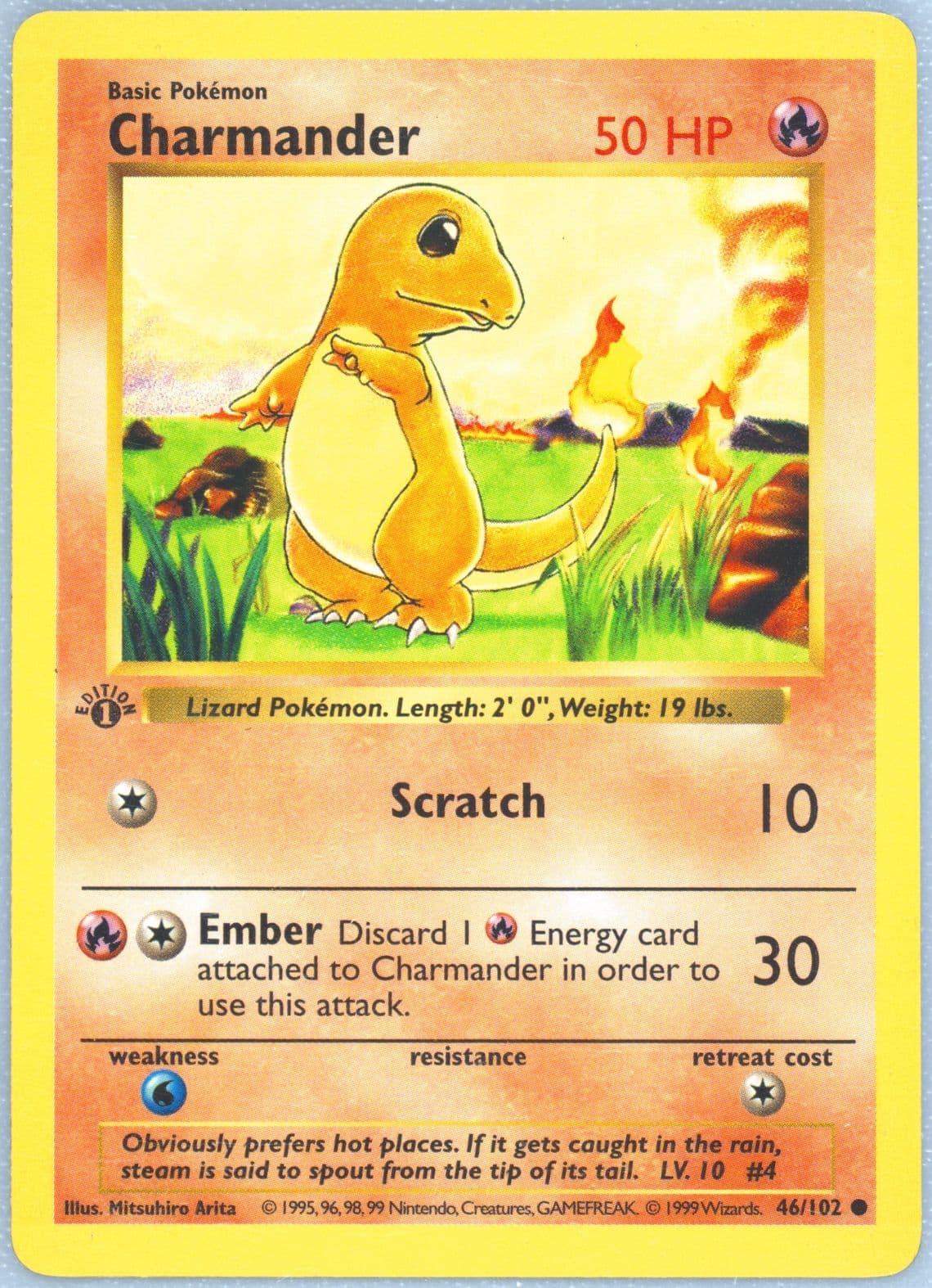 Charmander 1st Edition (46) 1999 Pokemon Game
