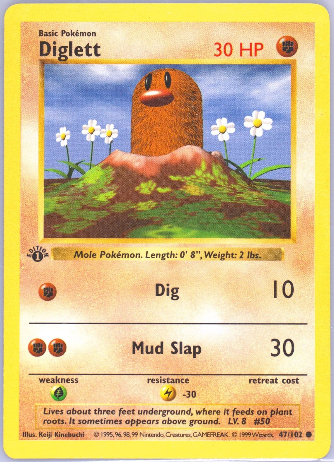 Diglett 1st Edition (47) 1999 Pokemon Game