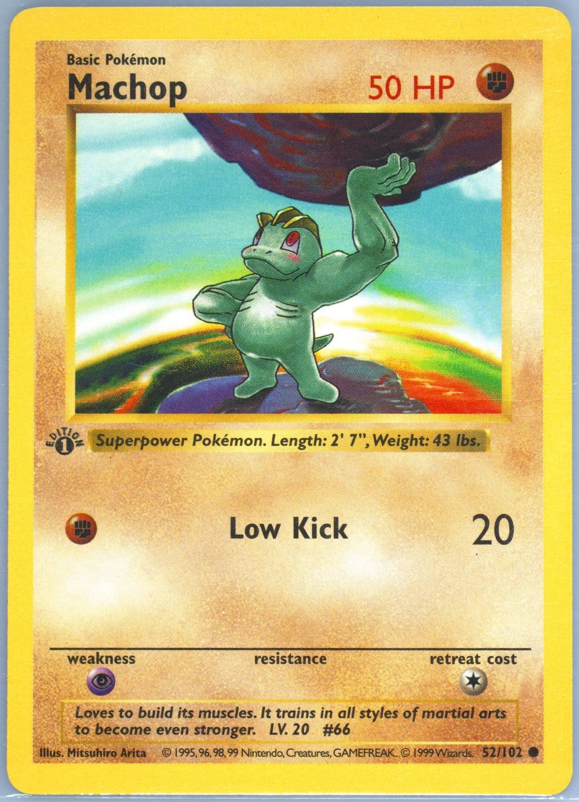 Machop 1st Edition (52) 1999 Pokemon Game