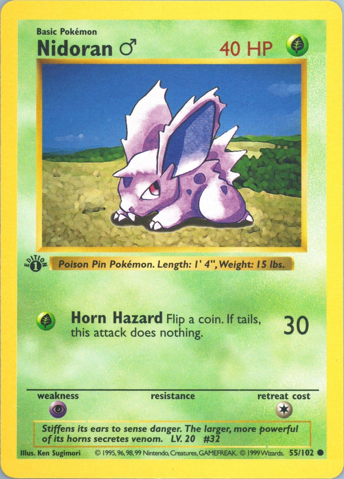 Nidoran 1st Edition (55) 1999 Pokemon Game