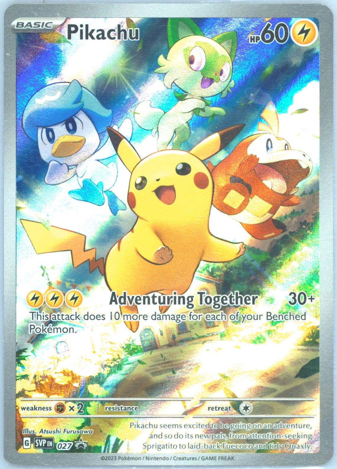 Pikachu Paldea Evolved Elite Trainer Box (027) 2023 Pokemon Svp EN-SV Black Star Promo