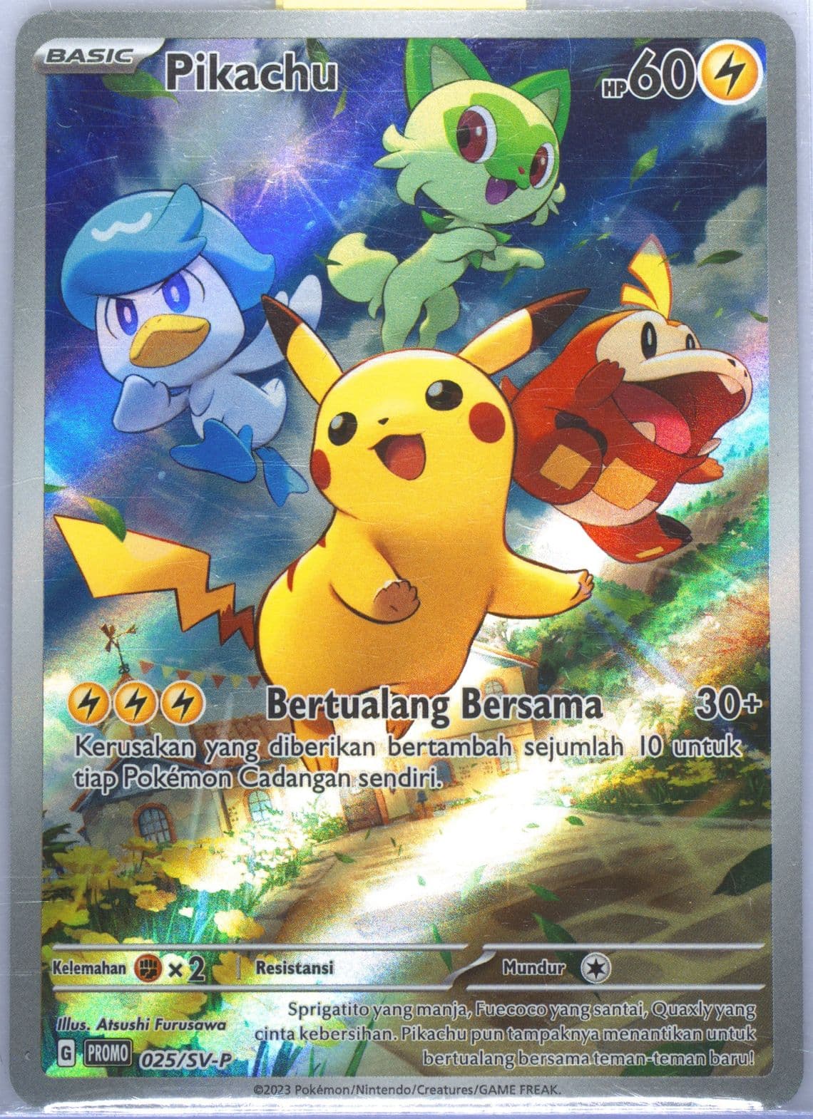 Pikachu New Expansion Championships-Participation Prize (025) 2023 Pokemon Indonesian SV Promo