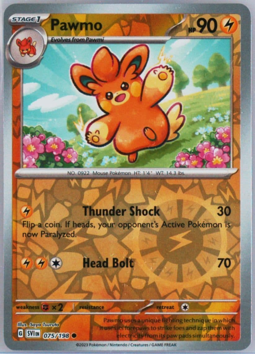 Pawmo Reverse Holo (075) 2023 Pokemon Svi EN-Scarlet & Violet