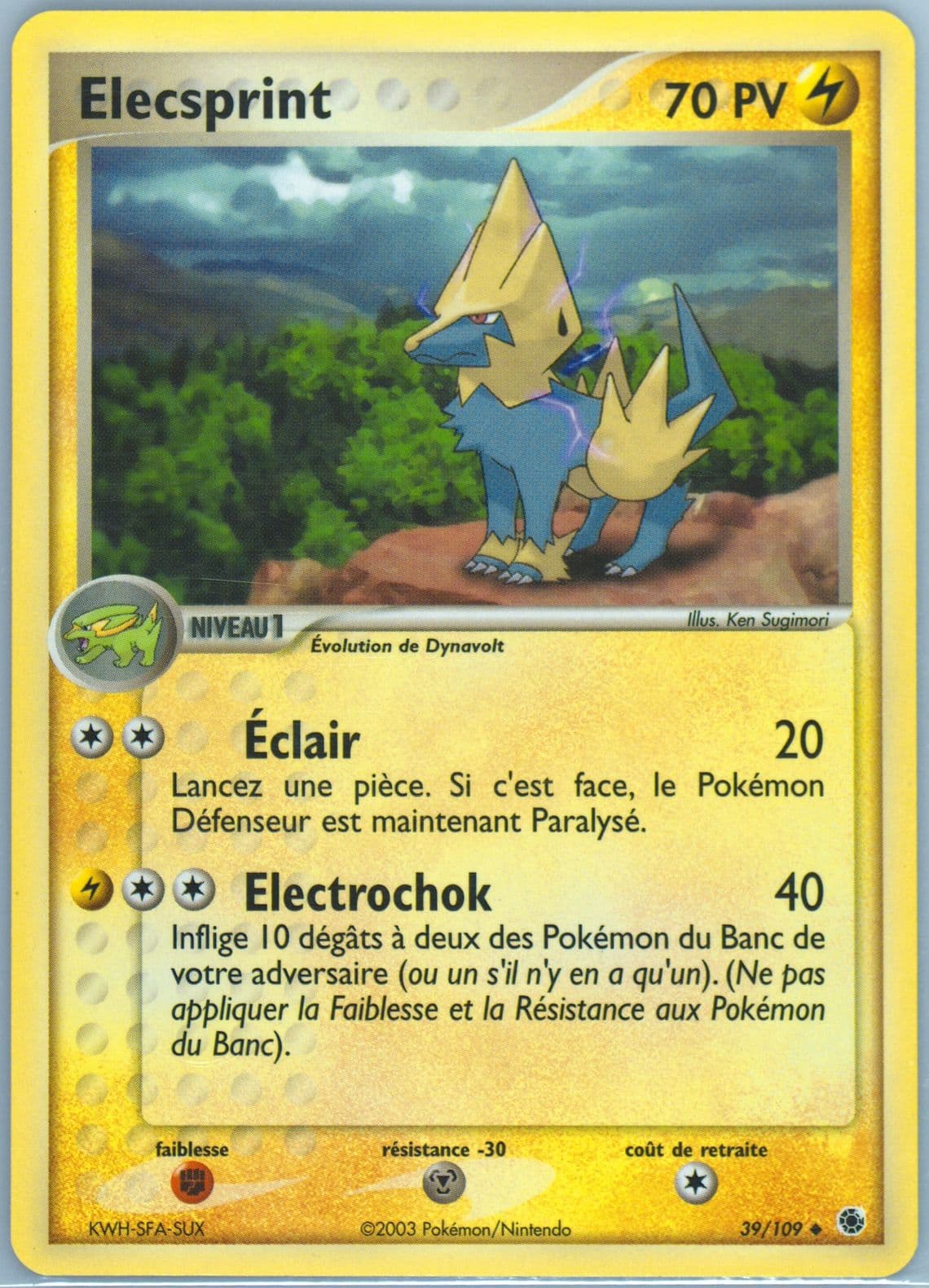 Elecsprint French (39) 2003 Pokemon EX Ruby & Sapphire