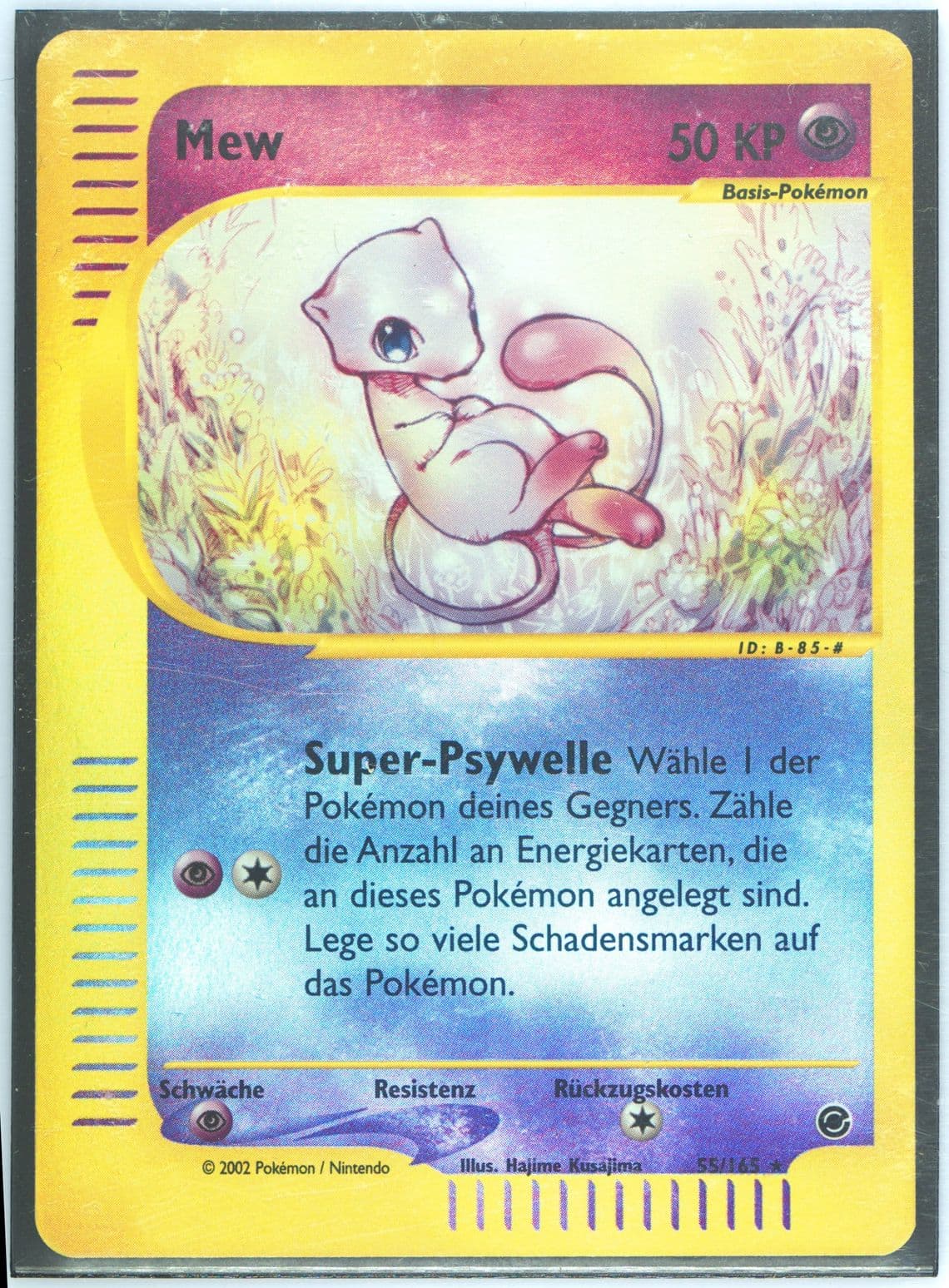 Mew-Reverse Foil German (55) 2002 Pokemon Expedition