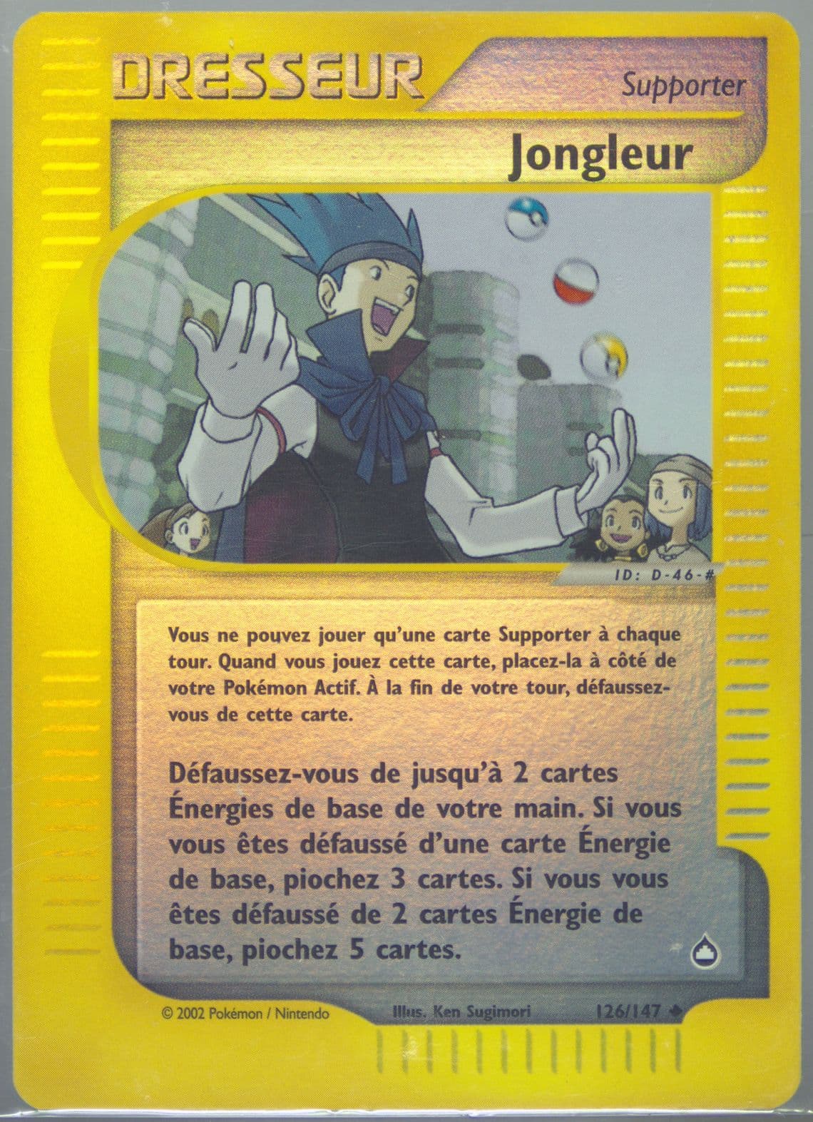 Jongleur-Reverse Foil French (126) 2003 Pokemon Aquapolis